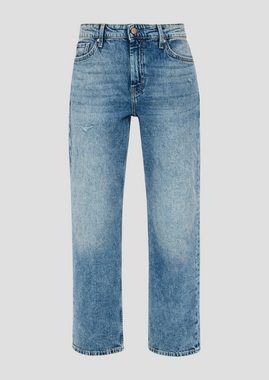 s.Oliver 7/8-Jeans Jeans Karolin / Regular Fit / Mid Rise / Straight Leg Destroyes