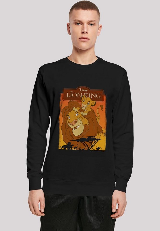 F4NT4STIC Sweatshirt Disney König der Löwen Simba und Mufasa Herren,Premium Merch,Longsleeve