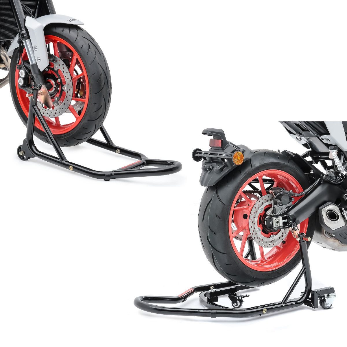 ConStands Motorradheber Set Rangierhilfe + Montageständer S3