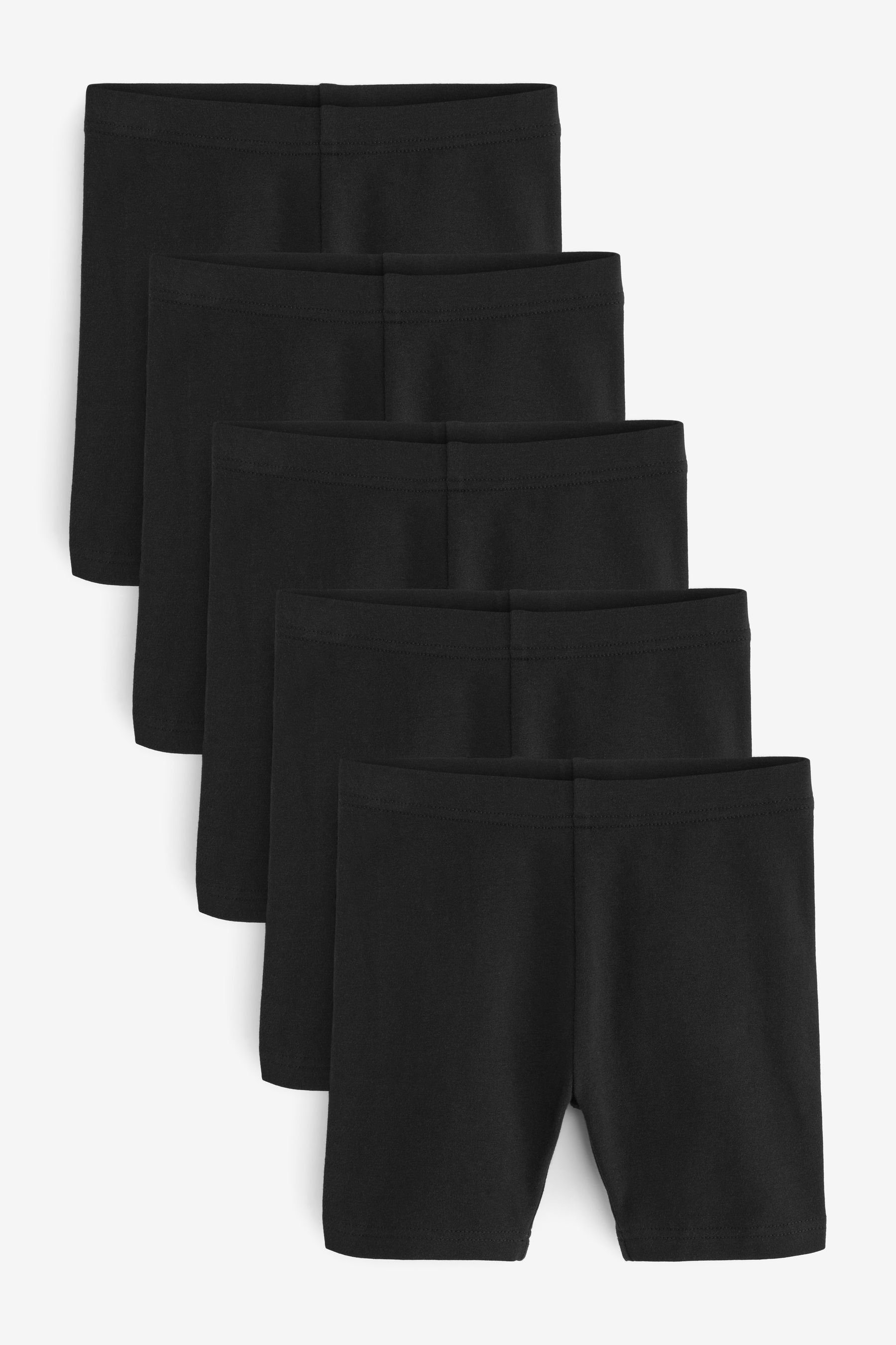 Black Sweatshorts Next 5er-Pack Fahrrad-Shorts, (5-tlg)