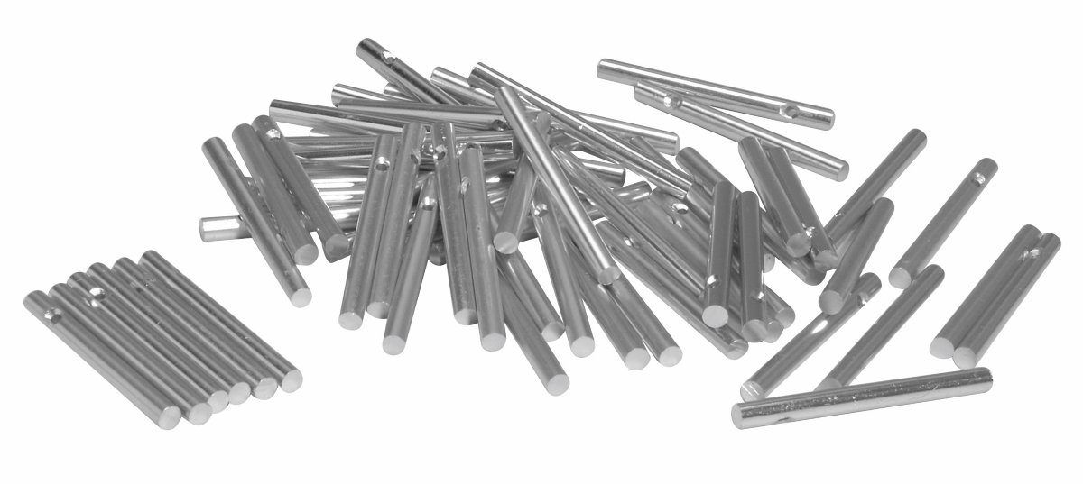 6 Silberfarbene Klangstäbe – 14 Cm Lang, 6 Mm Durchmesser, Hohl, Für Windspiele & Mobiles