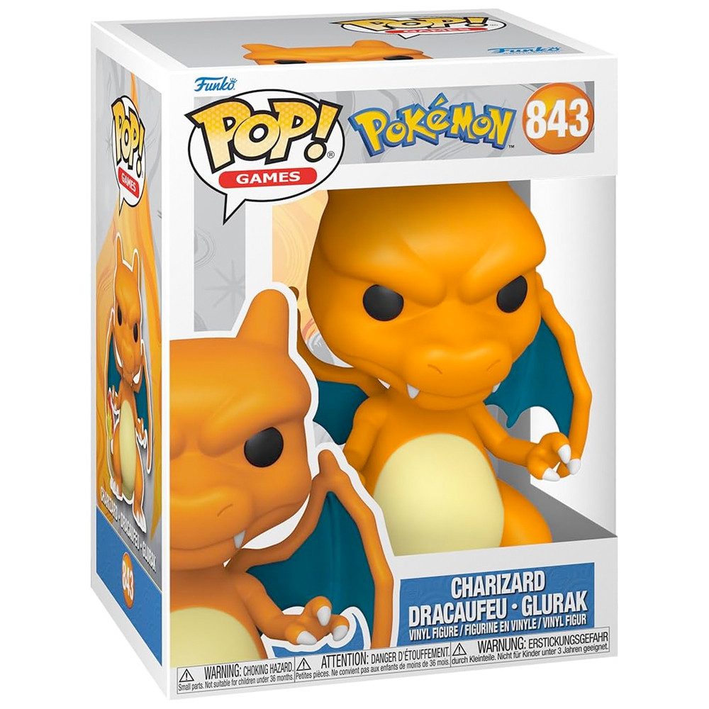 POKEMON JUEGO DE CARTAS Actionfigur Funko POP Jumbo! Glurak, 25 cm