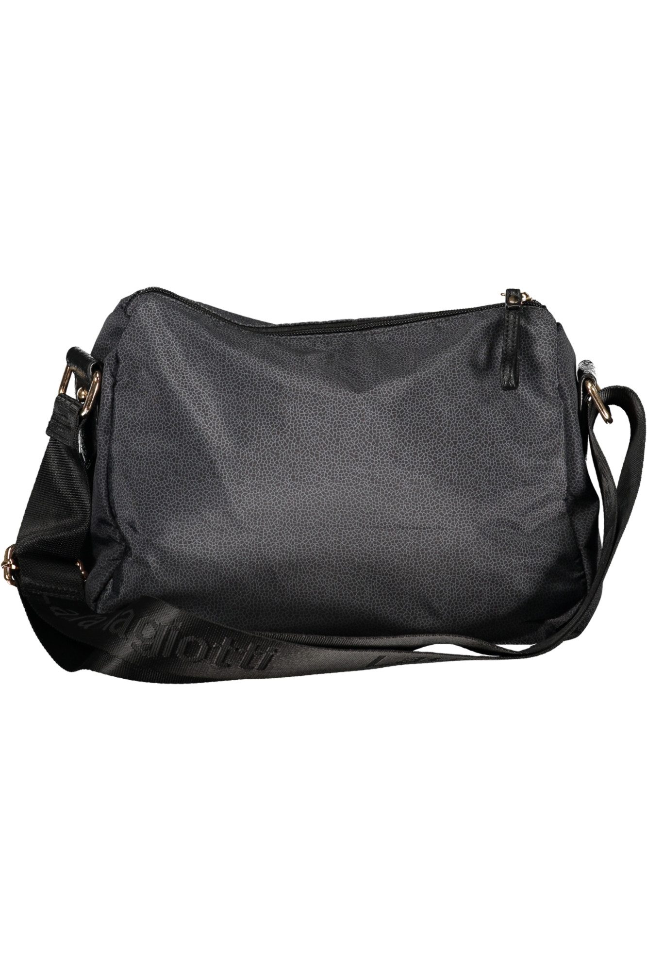Laura Biagiotti Umhängetasche, Elegante Damenhandtasche mit Fächern und verstellbarem Gurt, schwarz