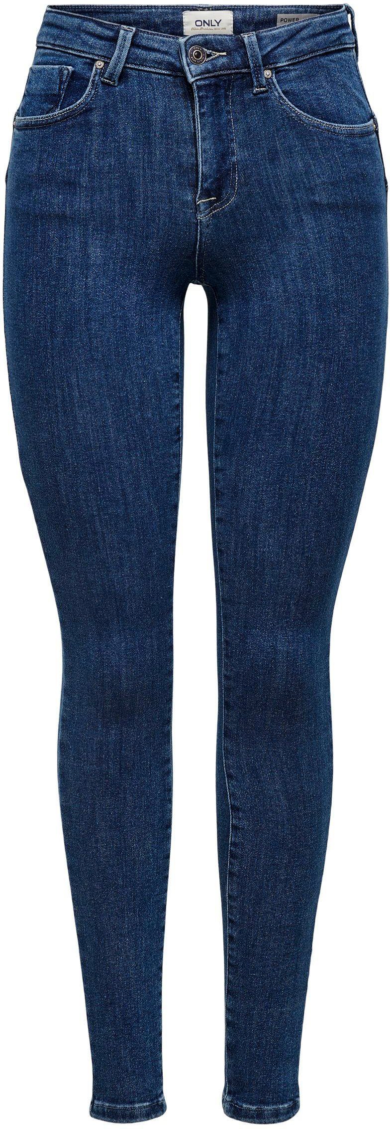Skinny-fit-Jeans ONLPOWER LIFE MID PUSH UP