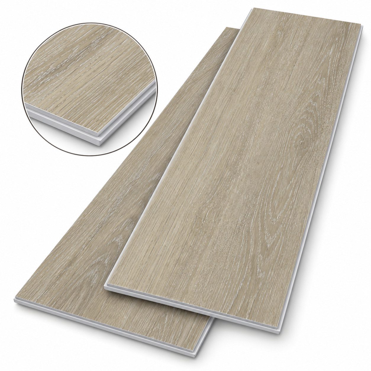 LEMLIT Vinylboden SPC Klickboden 18 Dielen, Holzoptik, Ohne Kleben, DIY Geeignet, feuchtigkeitsbeständig, Klick-Bodenpaneele in Holzoptik, wasserbeständig, 128 x 640 x 4 mm