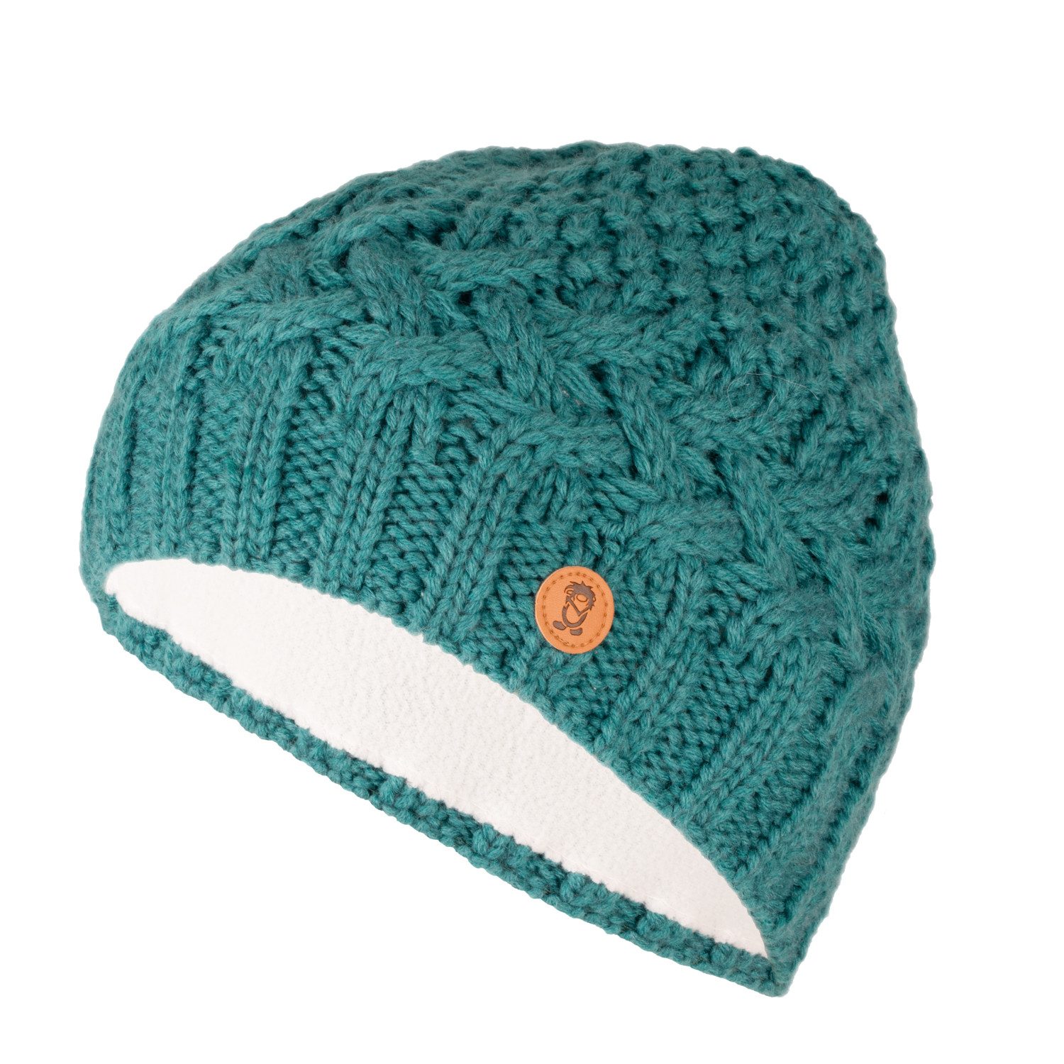 TROLLKIDS Strickmütze GIRLS RAULAND CAP mit Zopf- und Perlstrickmuster