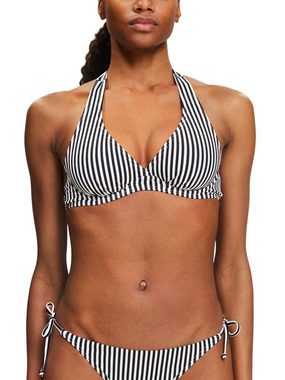 Esprit Bügel-Bikini-Top Gestreiftes Neckholder-Bikinitop mit Bügel