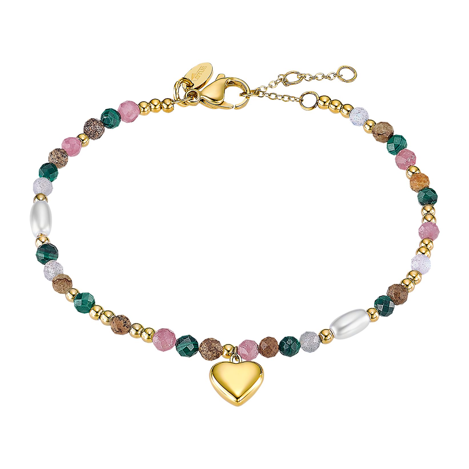 Lotus Armband Essentials - Herz, mit Zirkonia (synth) - mit Perle (synth)