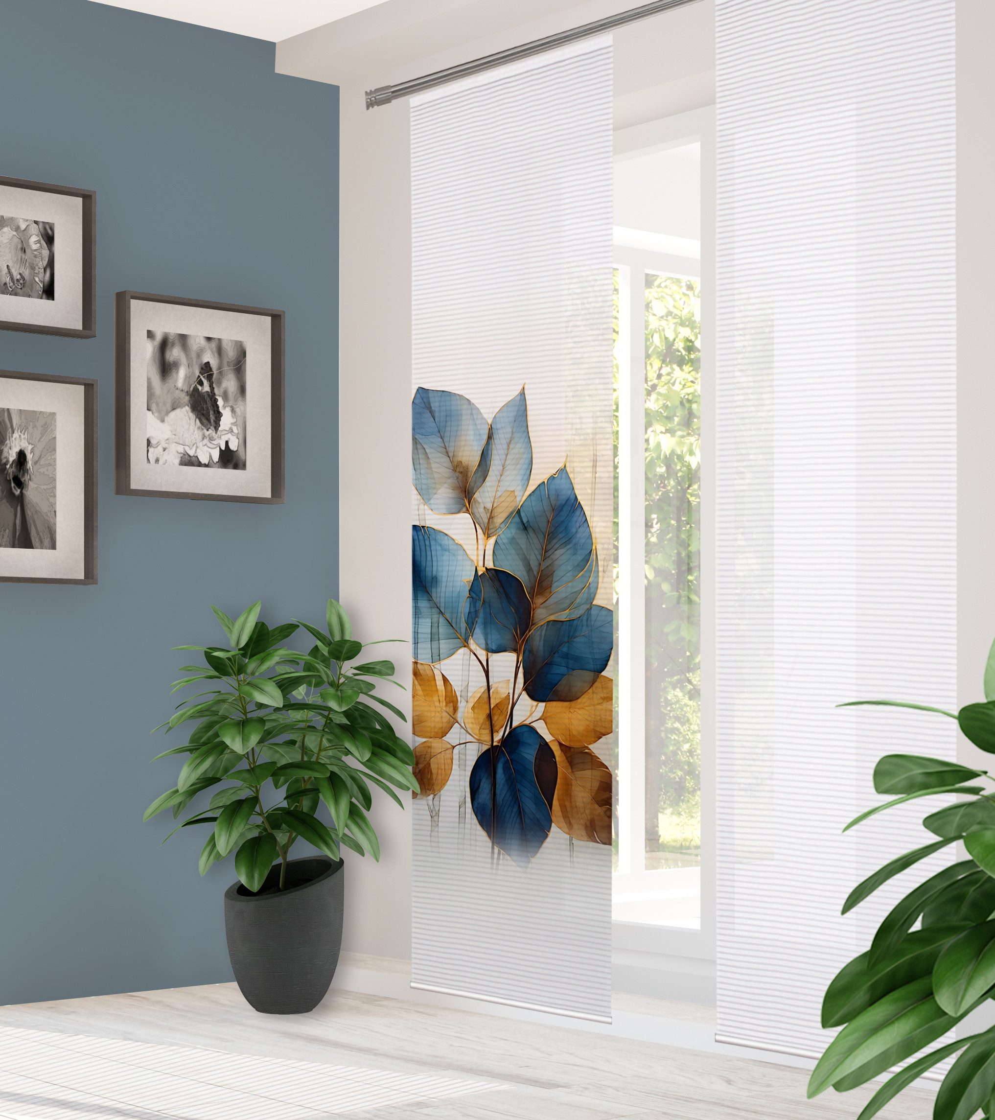 HOME in green Schiebegardine THALIN (1 St), Paneelwagen, halbtransparent, B günstig online kaufen