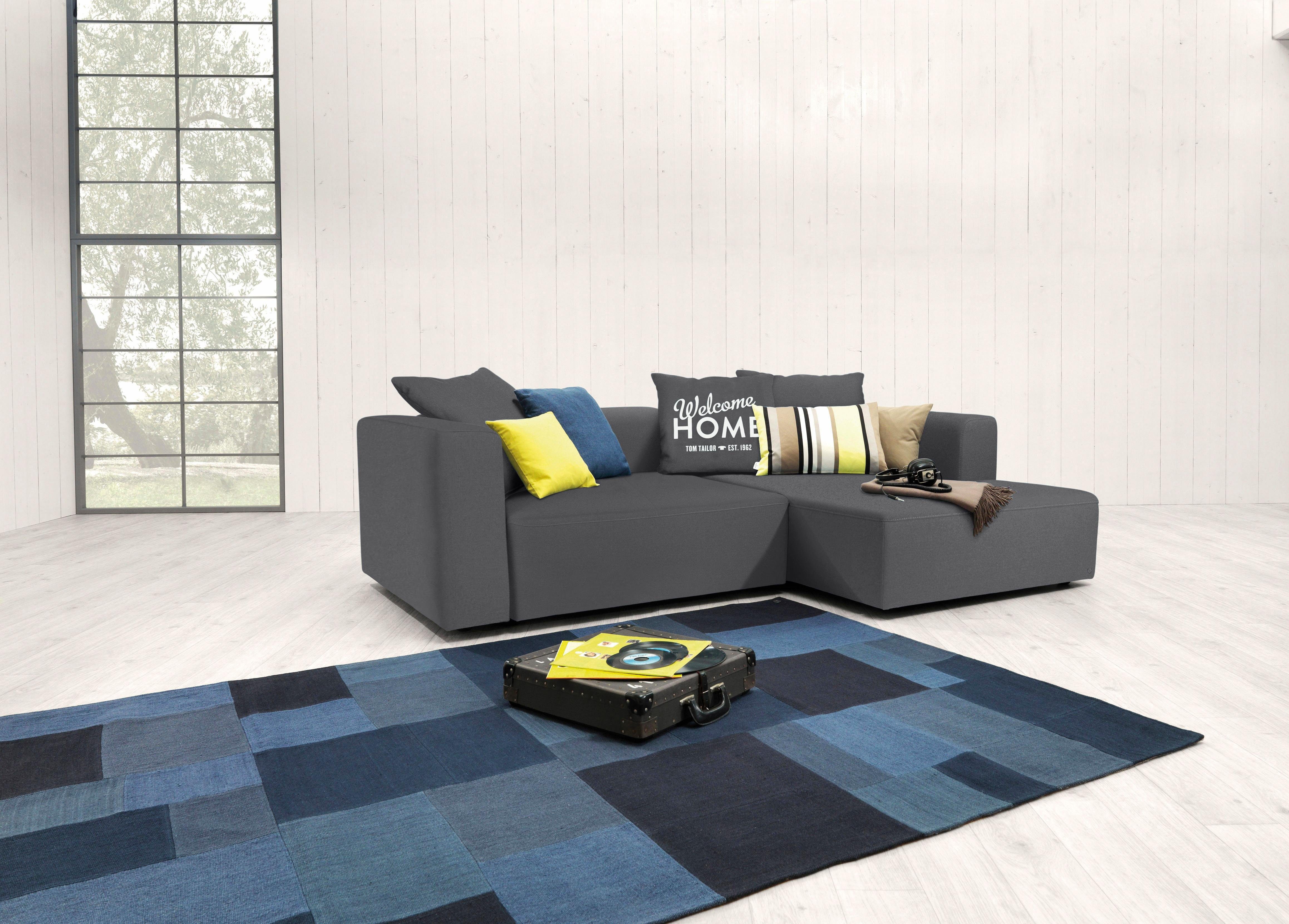 aus Bettkasten Ecksofa der wahlweise mit Bettfunktion CASUAL TAILOR COLLECTION, HOME COLORS & HEAVEN S, TOM