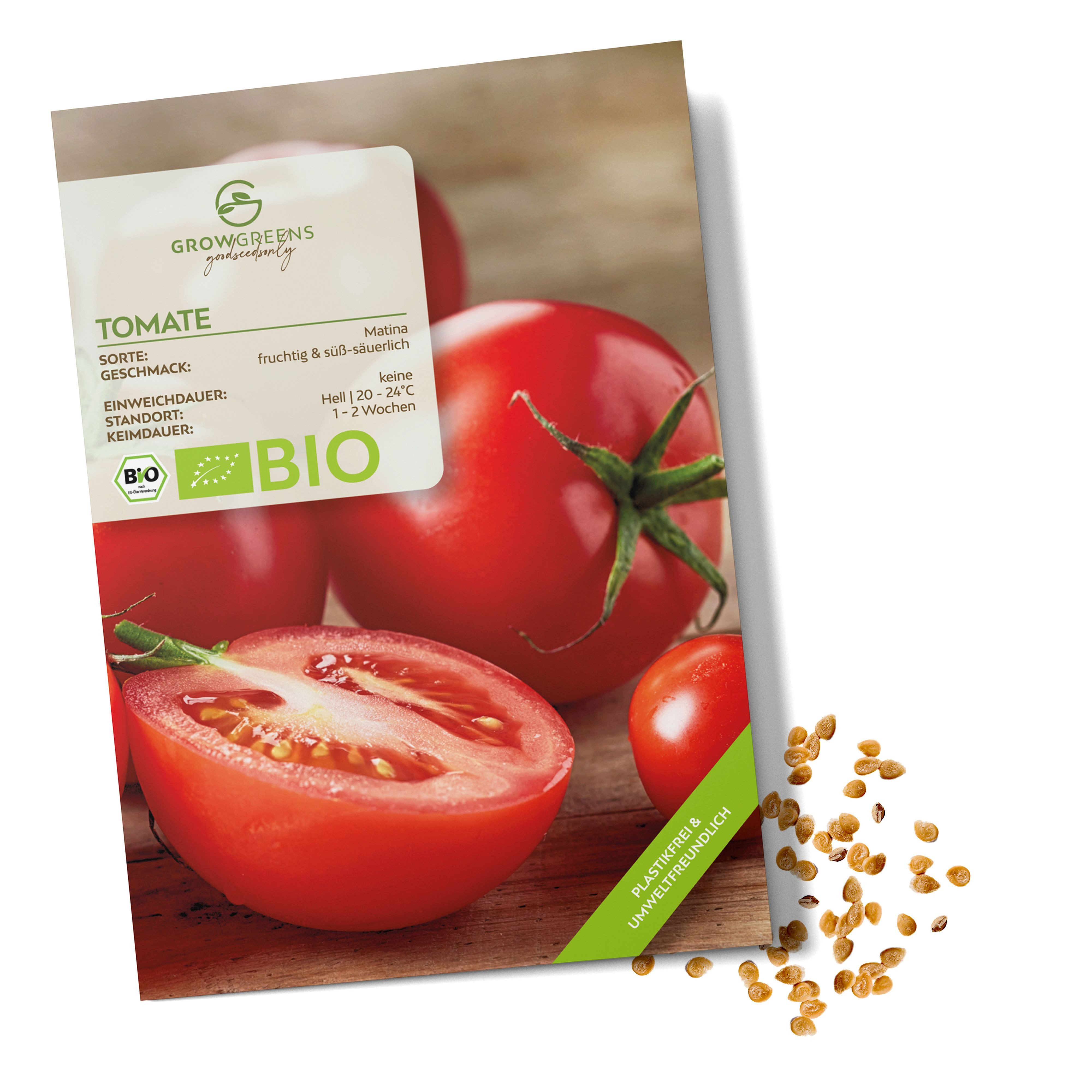 Growgreens Gemüsesamen BIO Tomatensamen (Matina) - Tomaten Saatgut (10 Korn günstig online kaufen