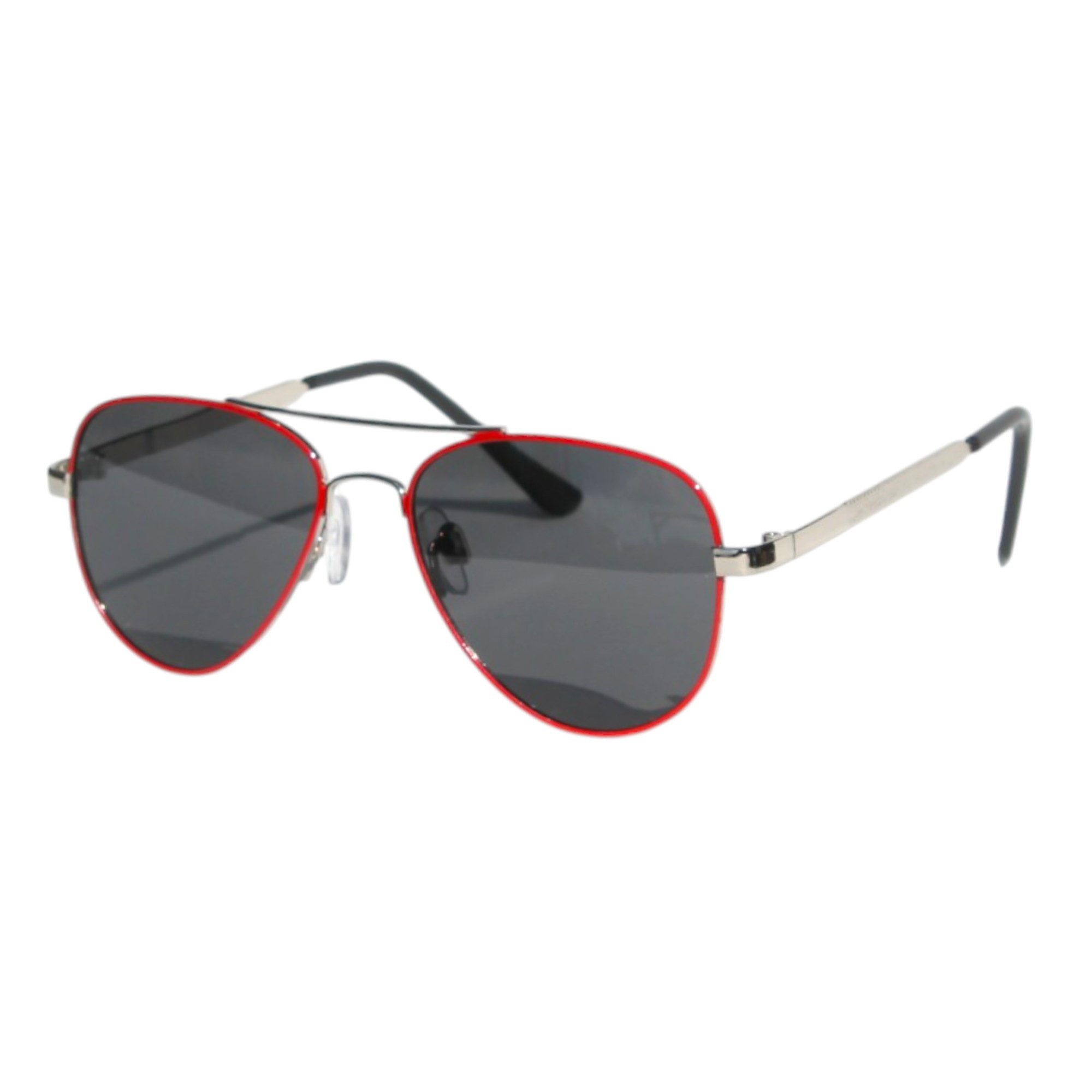 Rennec Sonnenbrille Kinder Pilotenbrille Polarisiert Jungen Mädchen 6 bis 11 Jahre (inklusive Brillenbeutel) Gläser UV400 Schwarz Getönt, stabiles Metallgestell