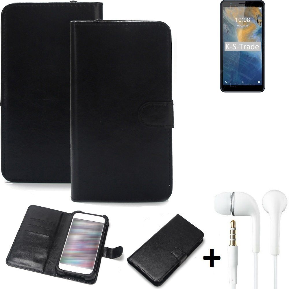 K-S-Trade Handyhülle für ZTE Blade A31, Wallet Case Handyhülle Schutzhülle Flip cover Flipstyle Tasche