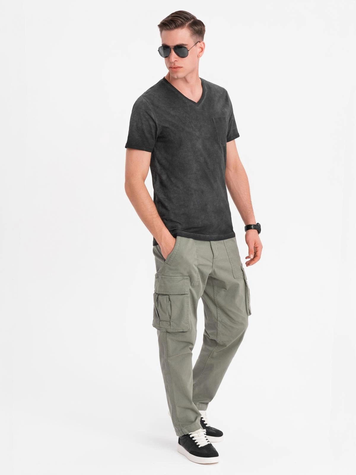 OMBRE Print-Shirt Herren-T-Shirt aus Baumwolle mit günstig online kaufen