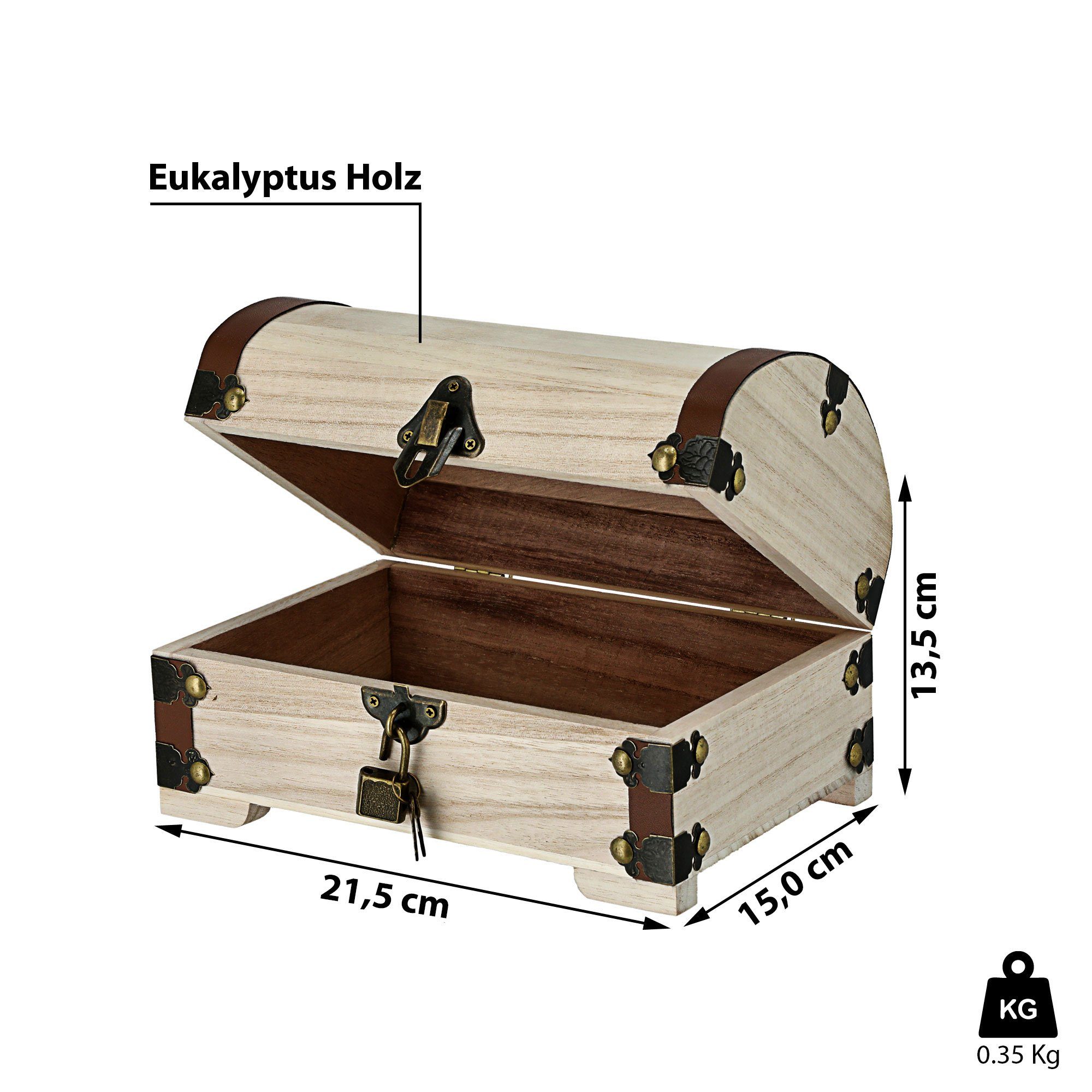 CEPEWA Truhe Holztruhe Truhe Aufbewahrung Schatztruhe Holz günstig online kaufen