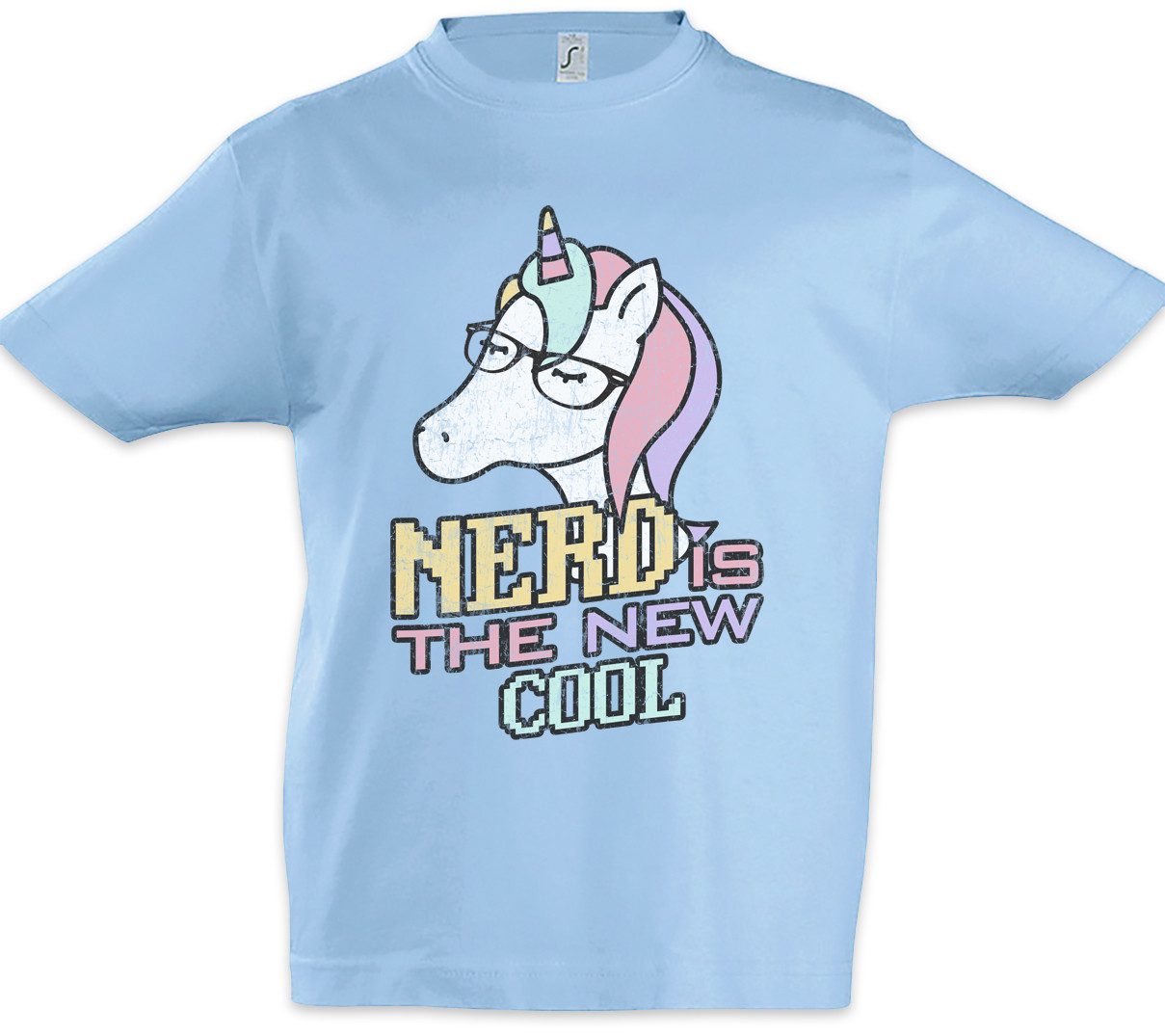 Print-Shirt Nerd Is The New Cool Kinder T-Shirt Jerk Geek Unicorn Freak Gamer