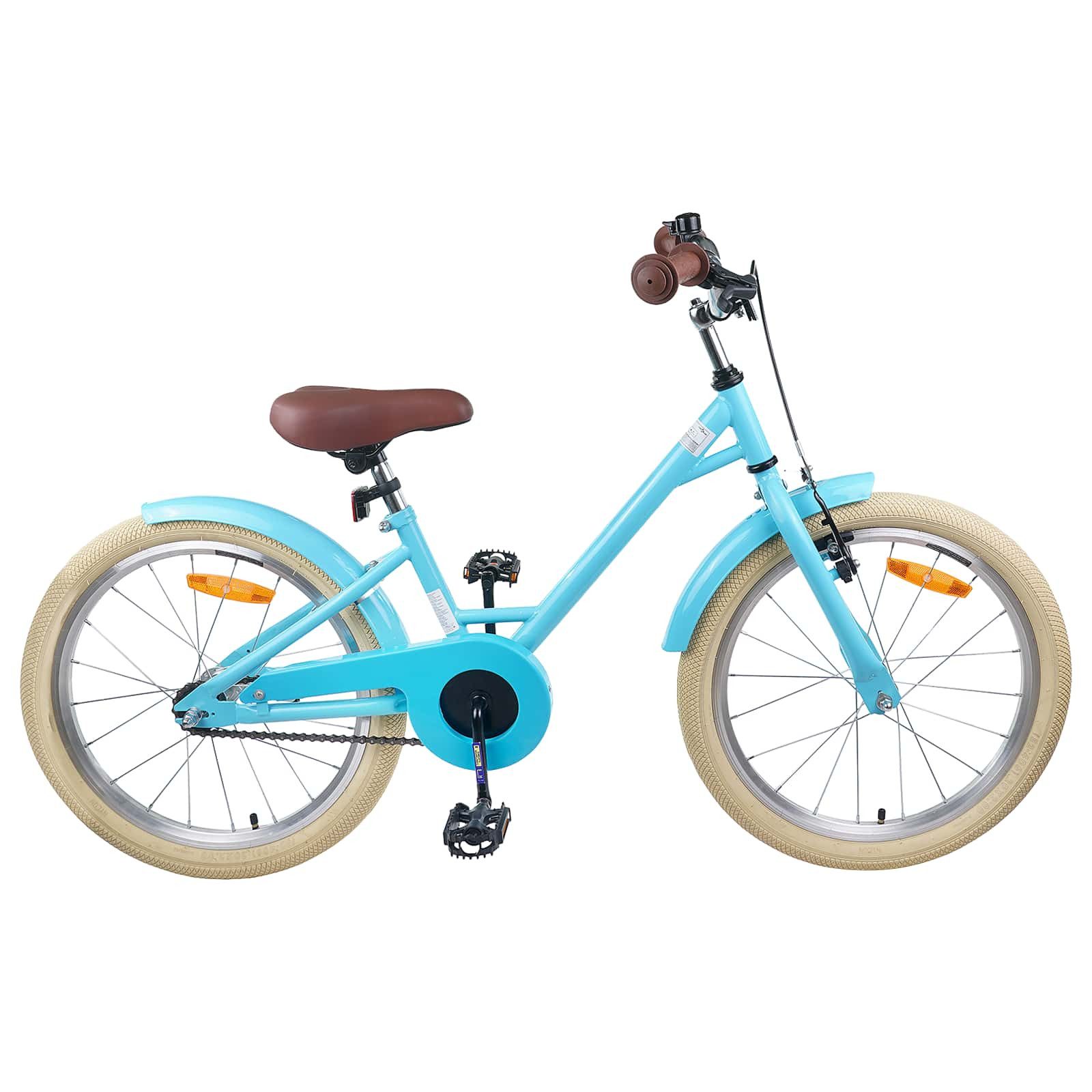 vidaXL Kinderfahrrad 137 x 54 x 79 cm Kinderfahrrad 20 Zoll für 6-11 Jahre alt Himmelblau