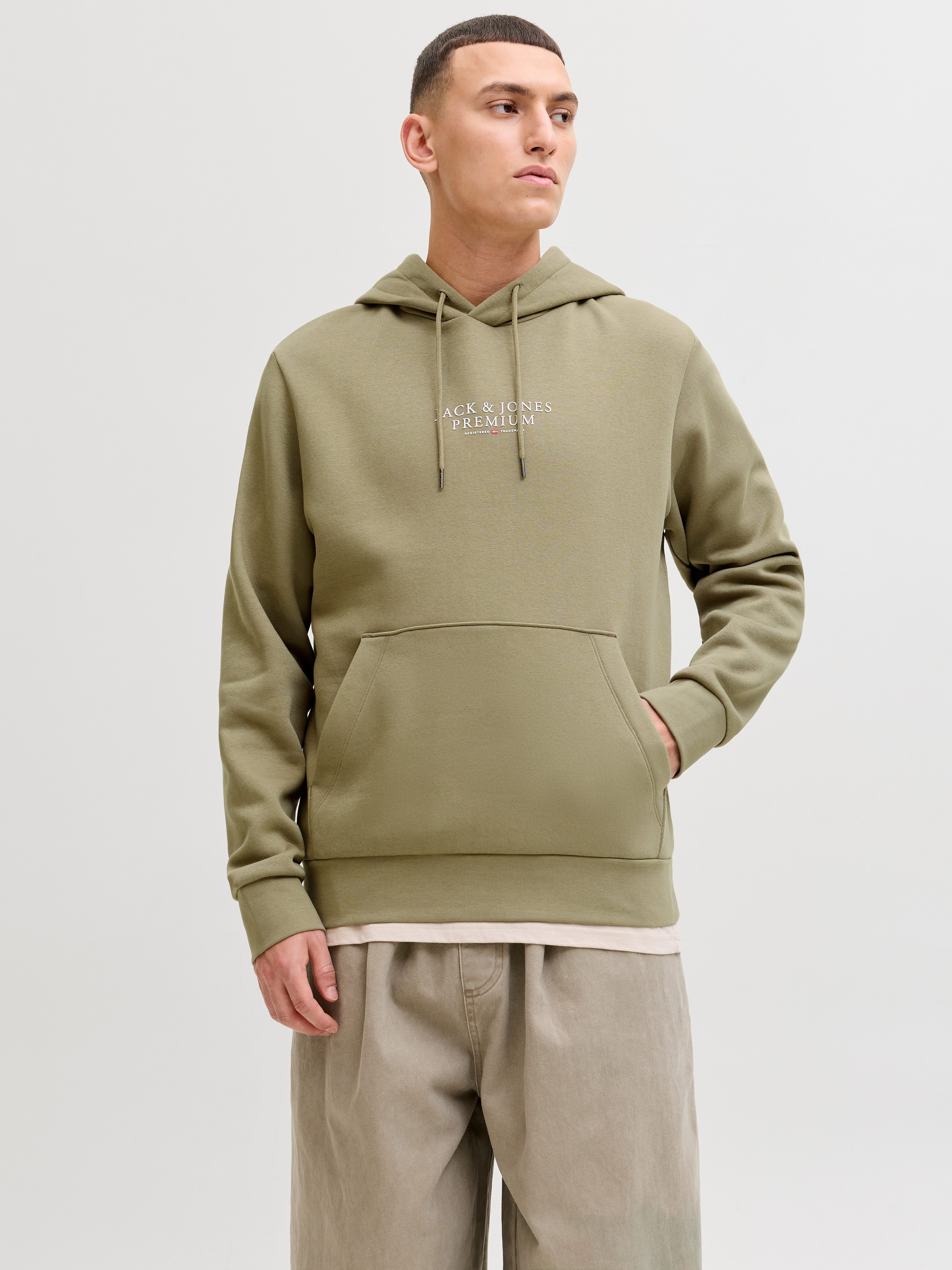 Jack & Jones Kapuzensweatshirt JPRBLUARCHIE SWEAT HOOD NOOS mit Logo Print