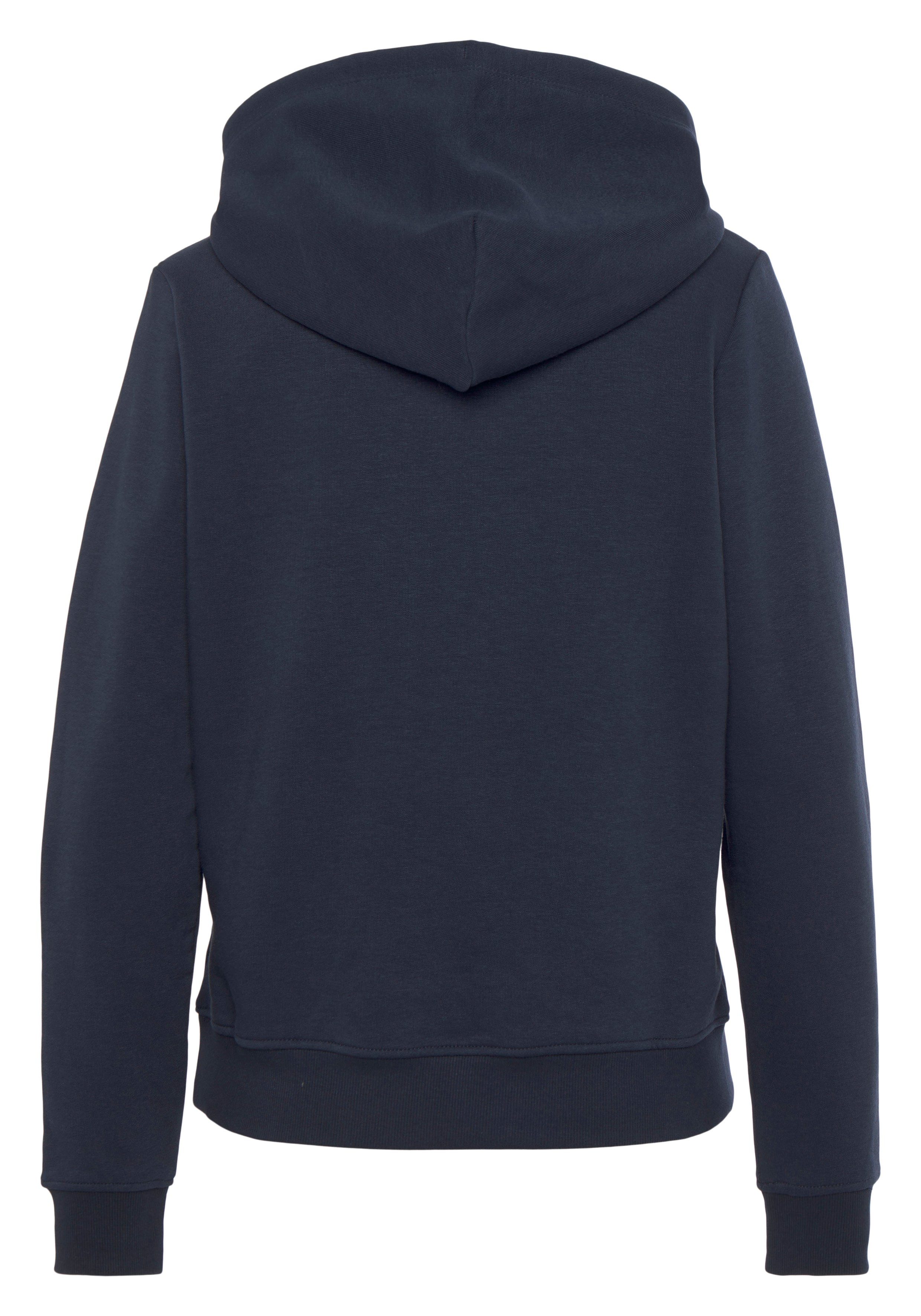 Tommy TJW LINEAR mit Jeans SERIF Logoschriftzug HOODIE Kapuzensweatshirt Tommy REG Jeans marine