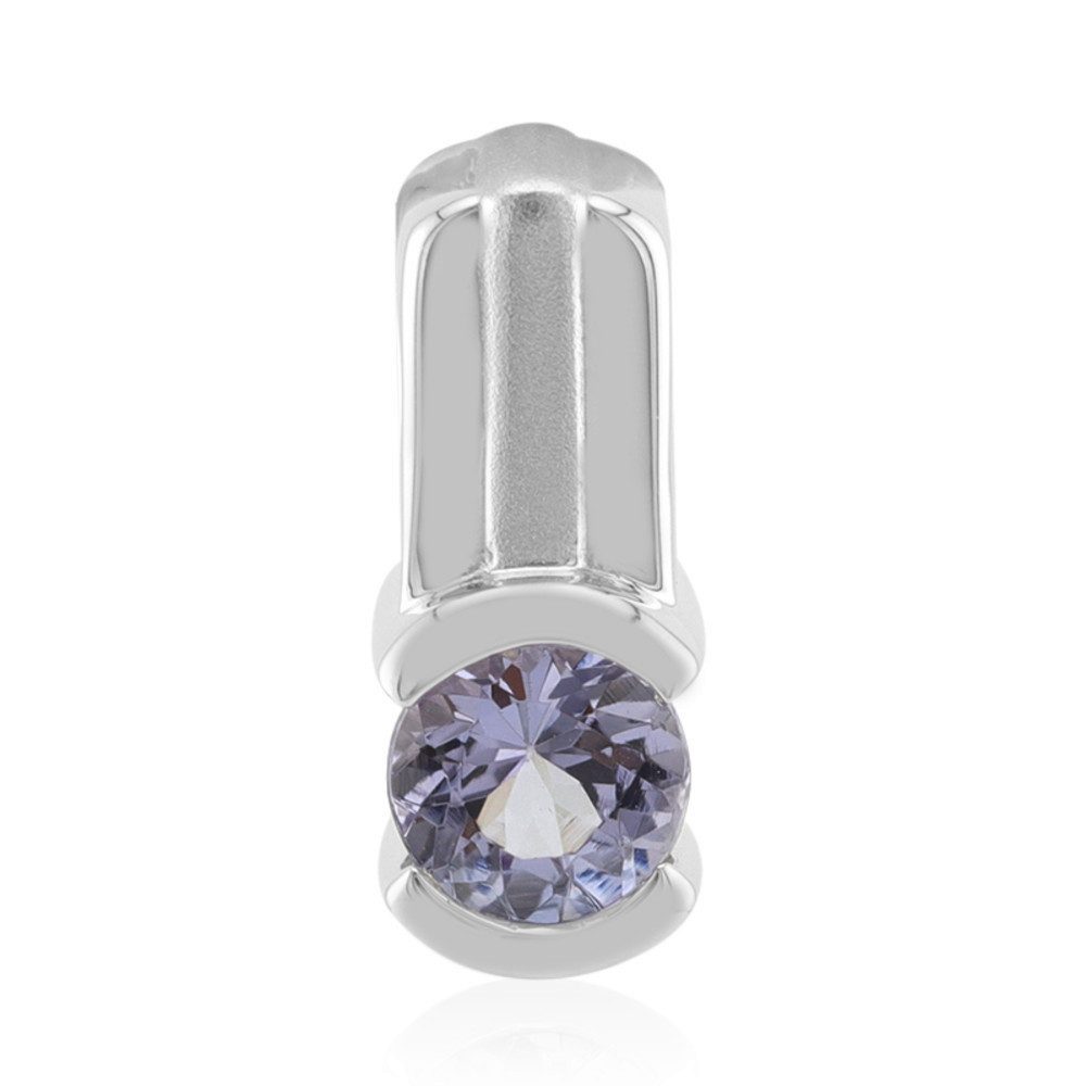 Cavill Kettenanhänger Tansanit-Silberanhänger 0,43 ct, 925 Silber, rund, lila Eleganz (1-tlg)