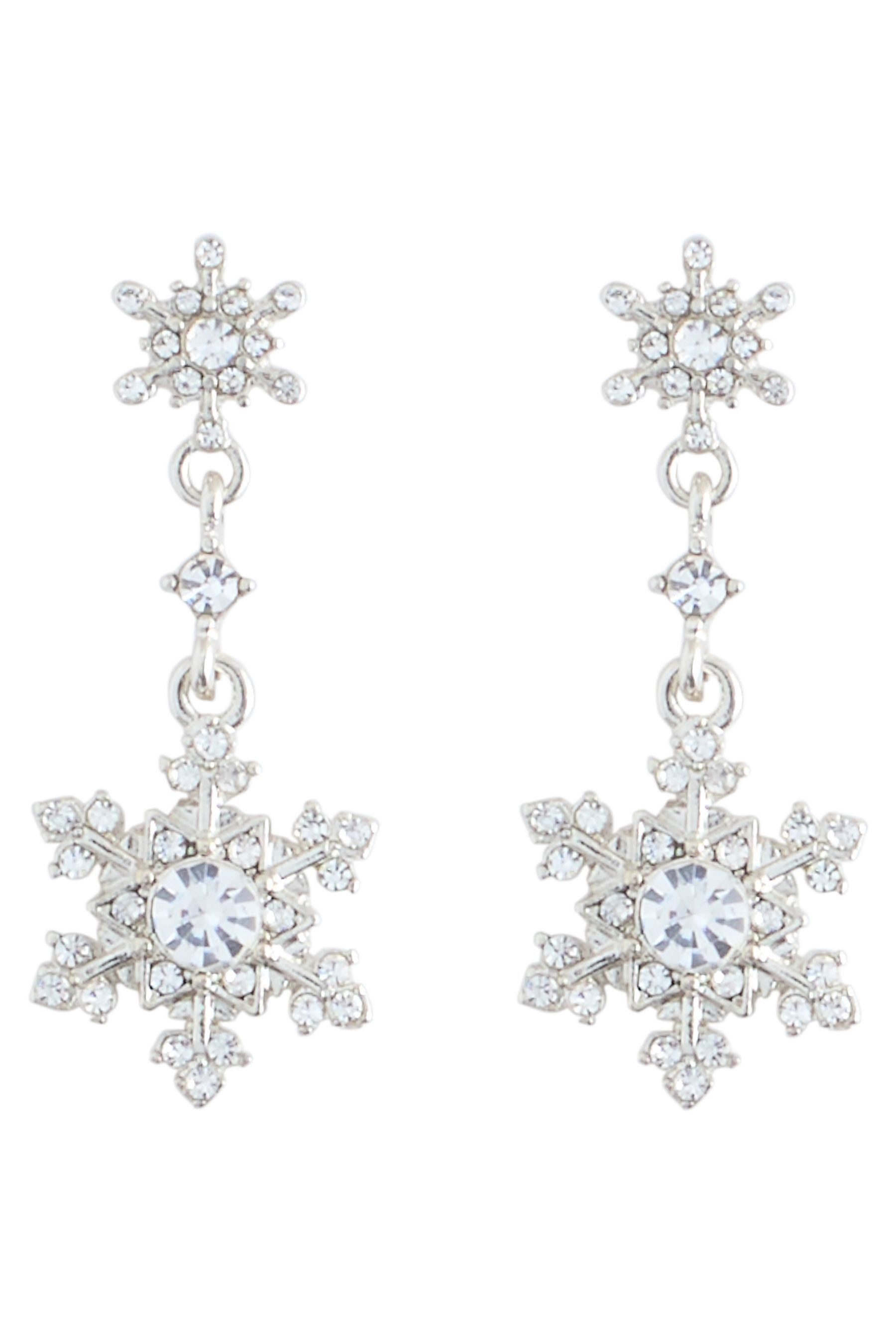 Next Paar Ohrhänger Weihnachts-Ohrhänger mit Schneeflocke (1-tlg) günstig online kaufen