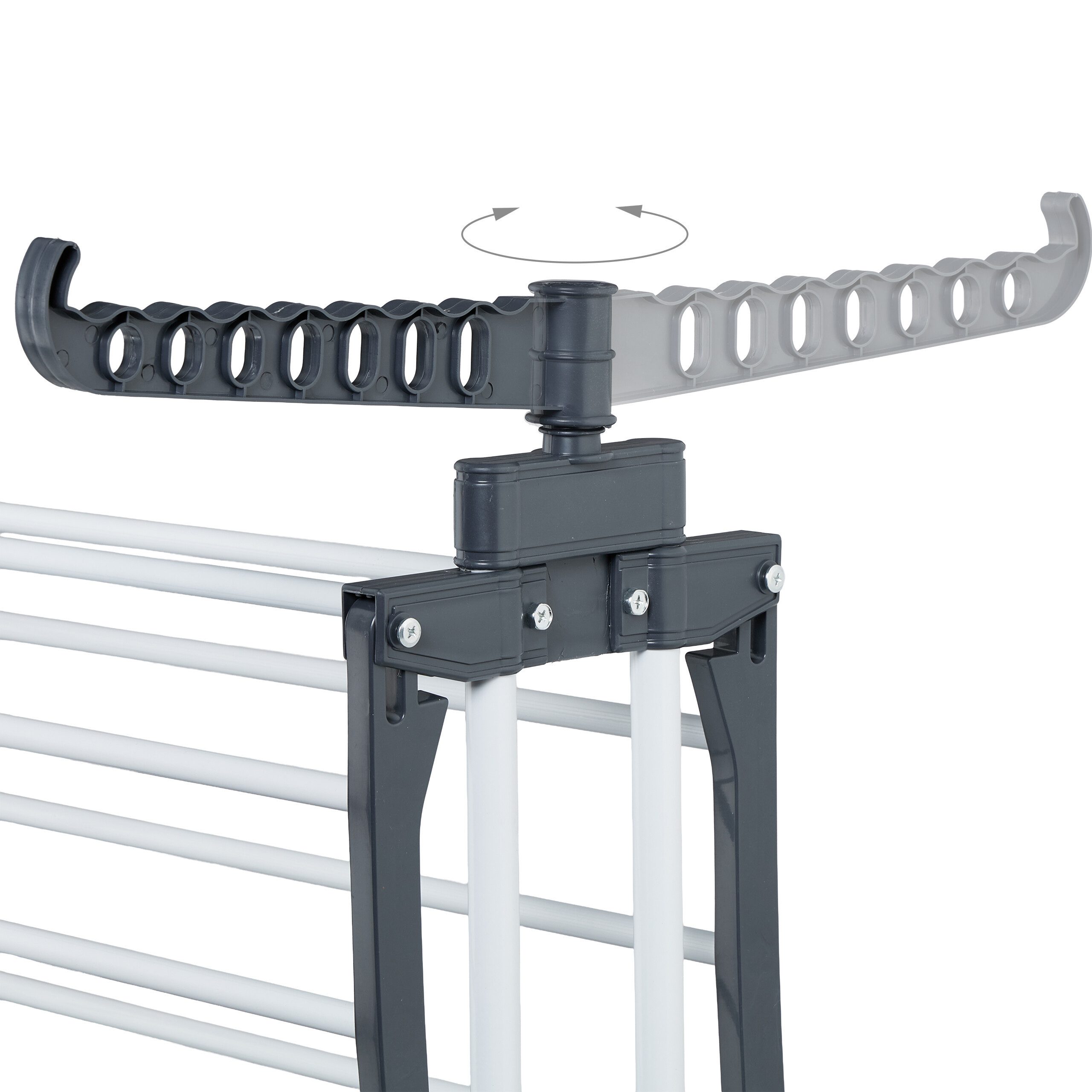 relaxdays Turm-Wäscheständer rollbar