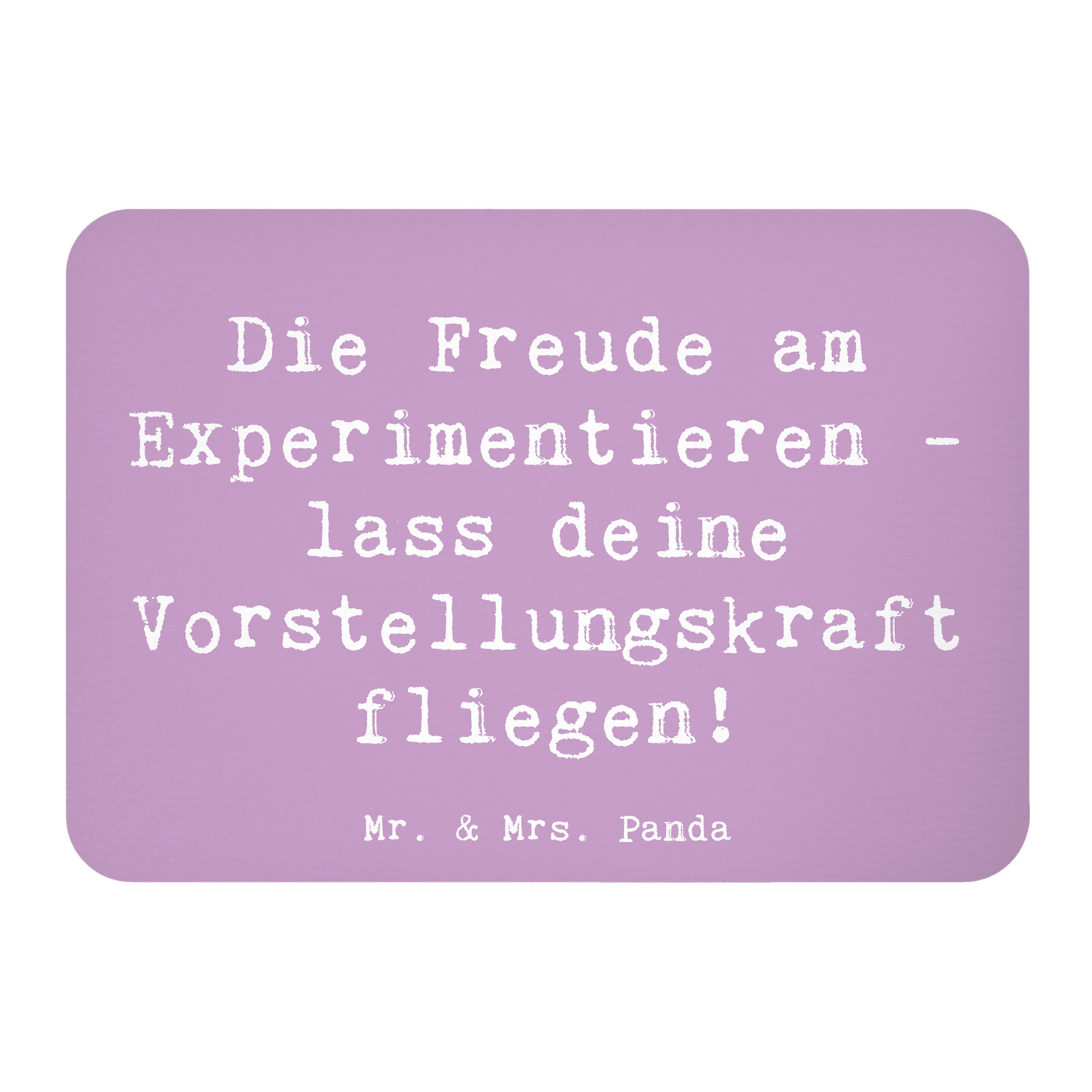 Magnet Spruch Die Freude am Experimentieren - Lavendeltraum - Geschenk, Vors