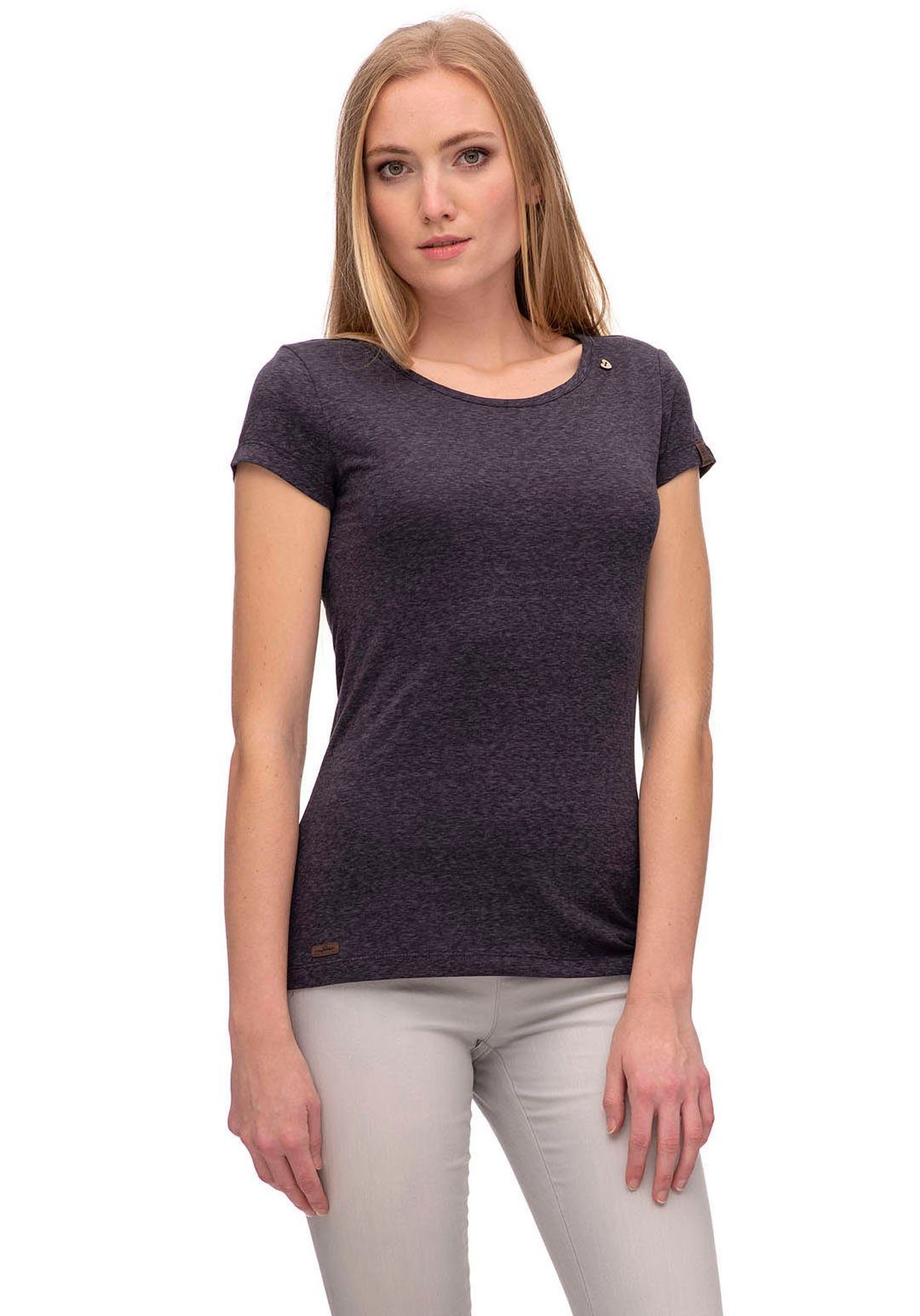 T-Shirt Optik Shirt Melange in MINTT Rundhalsshirt Ragwear