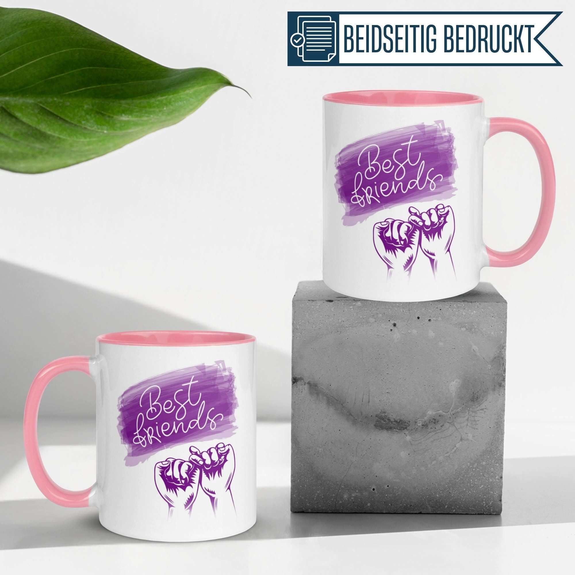 Momentals Tasse Freundschaft – „Pinky Promise“ – Geschenk Becher Beste Freundinnen, Gratis Versand · Links-&Rechtshänder · Spülmaschinenfest