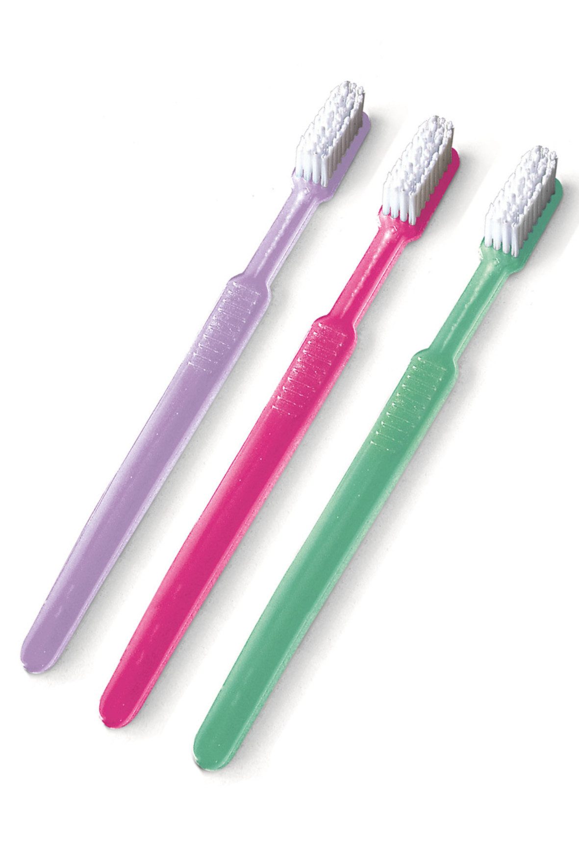 DocMed Zahnbürste Einmal-Zahnbürsten mit Paste, Integrierte Zahnpasta, In 3 Farben erhältlich: Lila, Pink & Grün