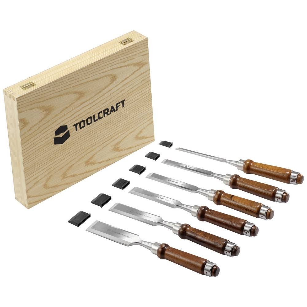 TOOLCRAFT Stechbeitel Holzmeißel, 6-tlg. Set TO-7873785