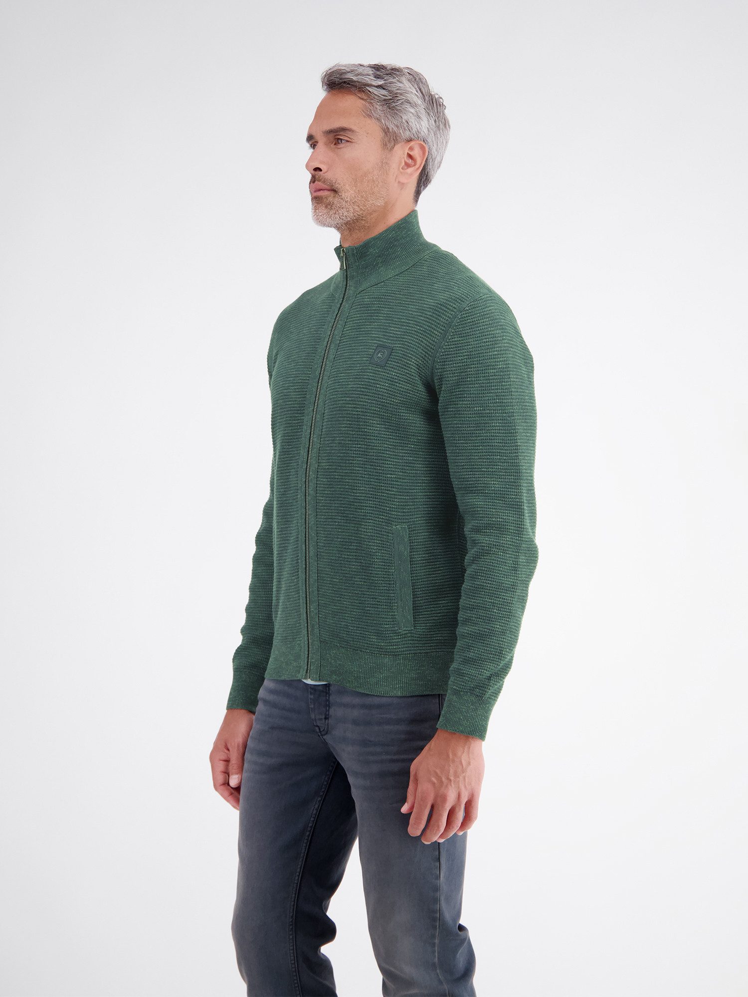 LERROS Strickjacke Sportive Strickjacke aus hochwertiger Baumwolle