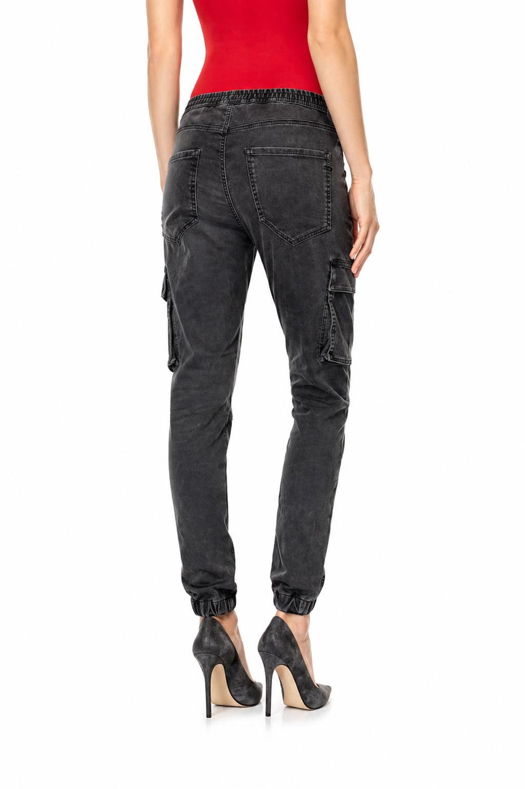 Diesel Slim-fit-Jeans Diesel Damen JoggJeans D-Ursy 09J75 Slim Fit Jogger Denim Cargotaschen
