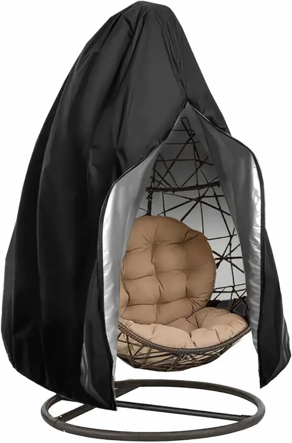 FELIXLEO Gartenmöbel-Schutzhülle 210D Hängesessel Abdeckung Wasserdicht Outdoor Wetterschutz 190x115cm (1-St)