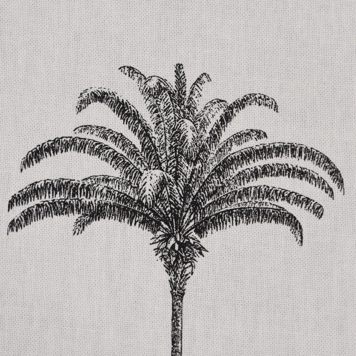Botanik handmade Tischläufer schwarz, SCHÖNER Tropical ecru LEBEN. LEBEN. SCHÖNER Tischläufer Palmen