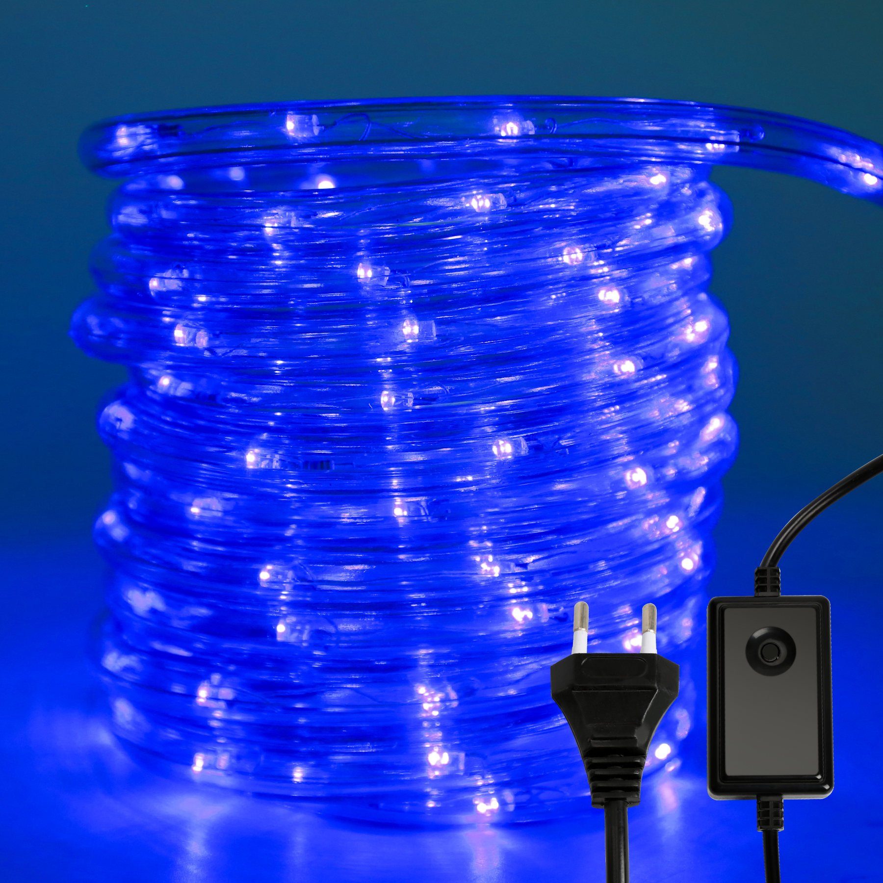LEDs Wasserdicht Lichterschlauch lichtschlauch 10-50M Deko mit Garten Außen Beleuchtung Weihnachtsdeko, Clanmacy Party Blau