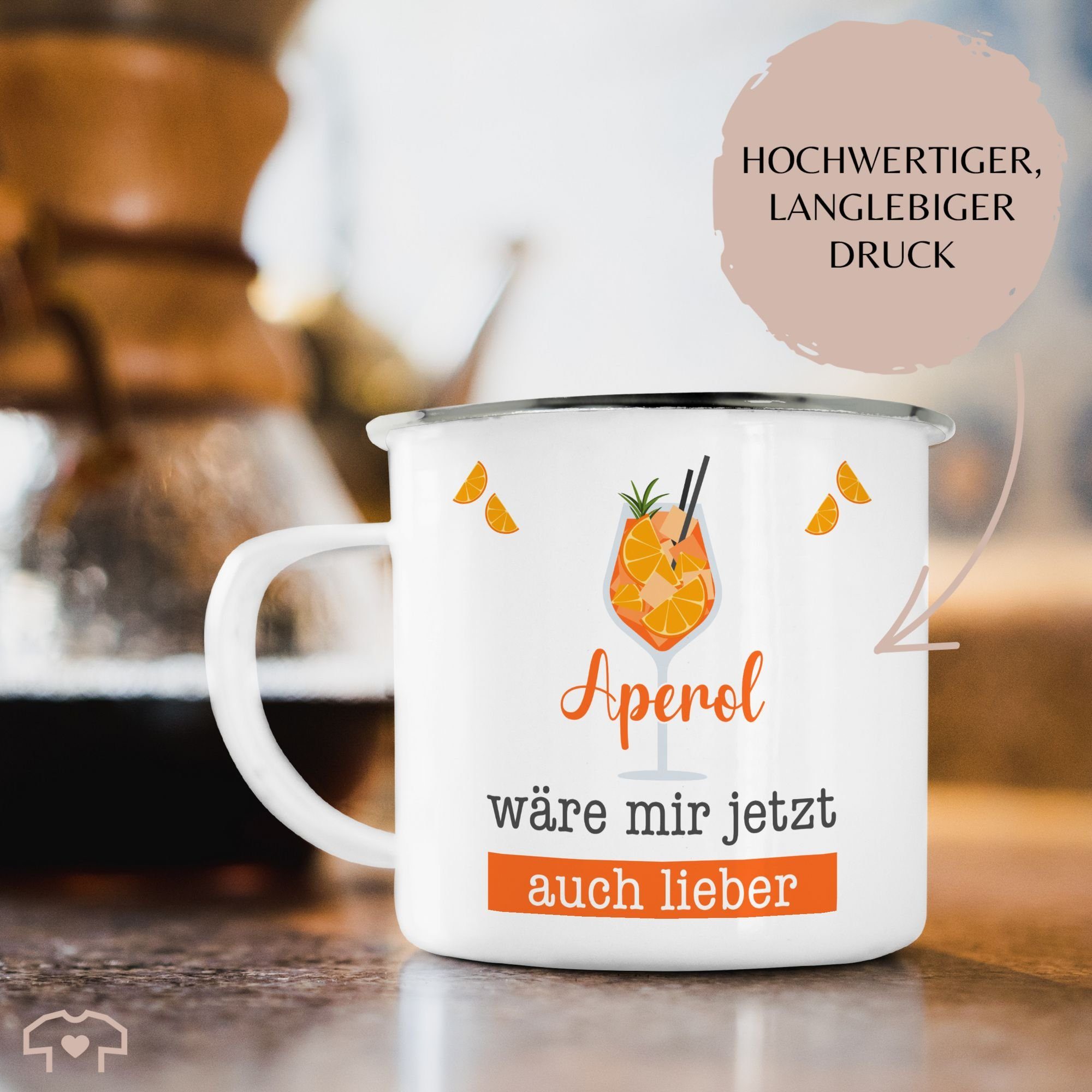 - wäre 2 lieber Weiß Silber Apreol auch Lustig, jetzt Statement mir Becher Geschenk Aperol Shirtracer Stahlblech,