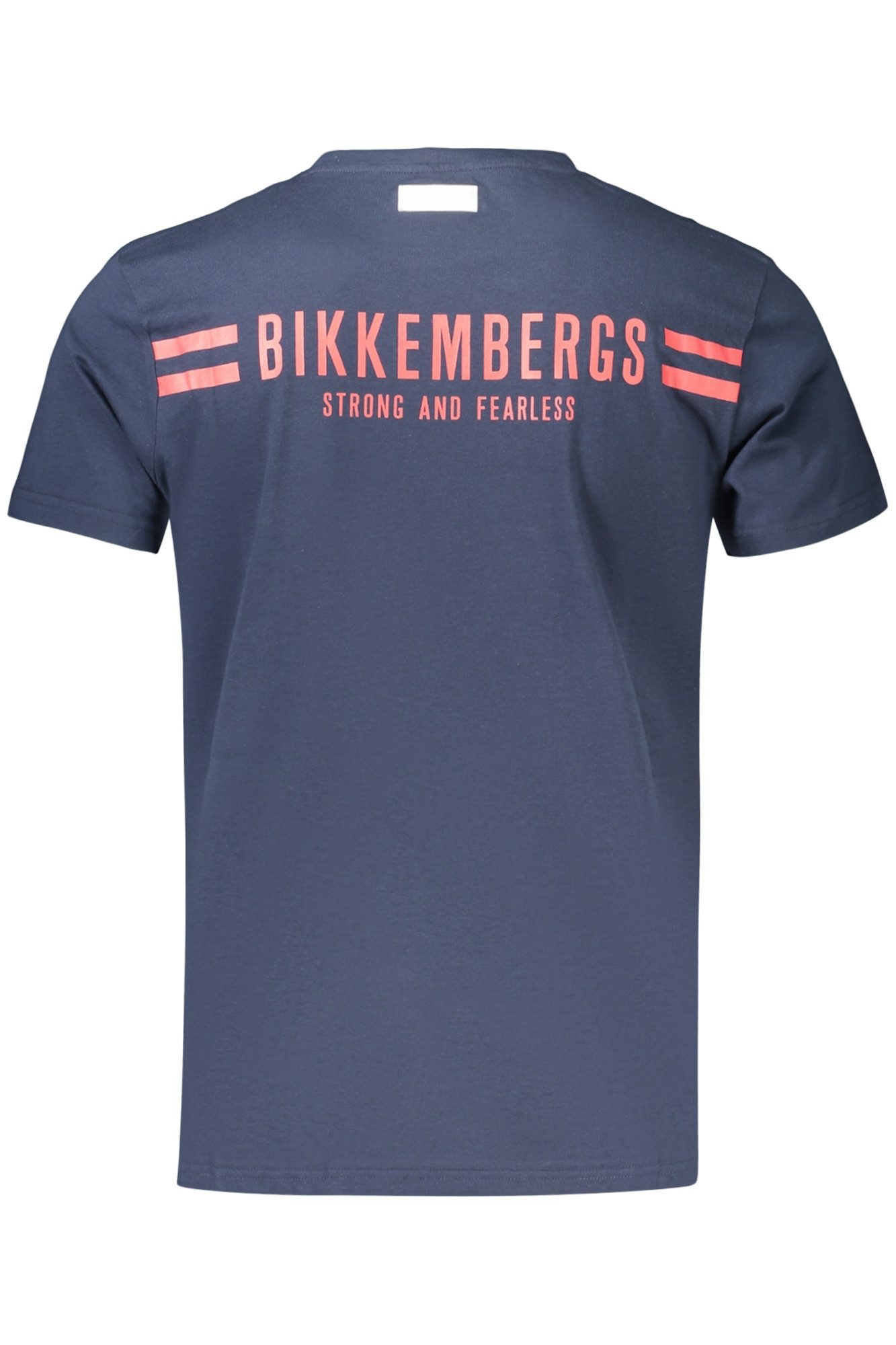 Bikkembergs T-Shirt Stylisches Herren Kurzarm T-Shirt Blau mit Streifen