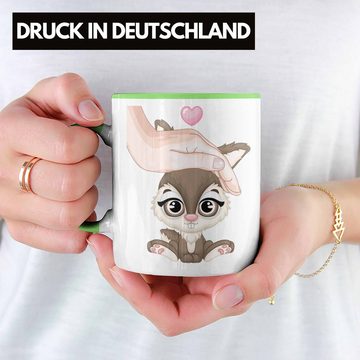 Trendation Tasse Hasen Tasse Geschenk Hasen-Besitzer Kaninchen Kinder Süße Grafik