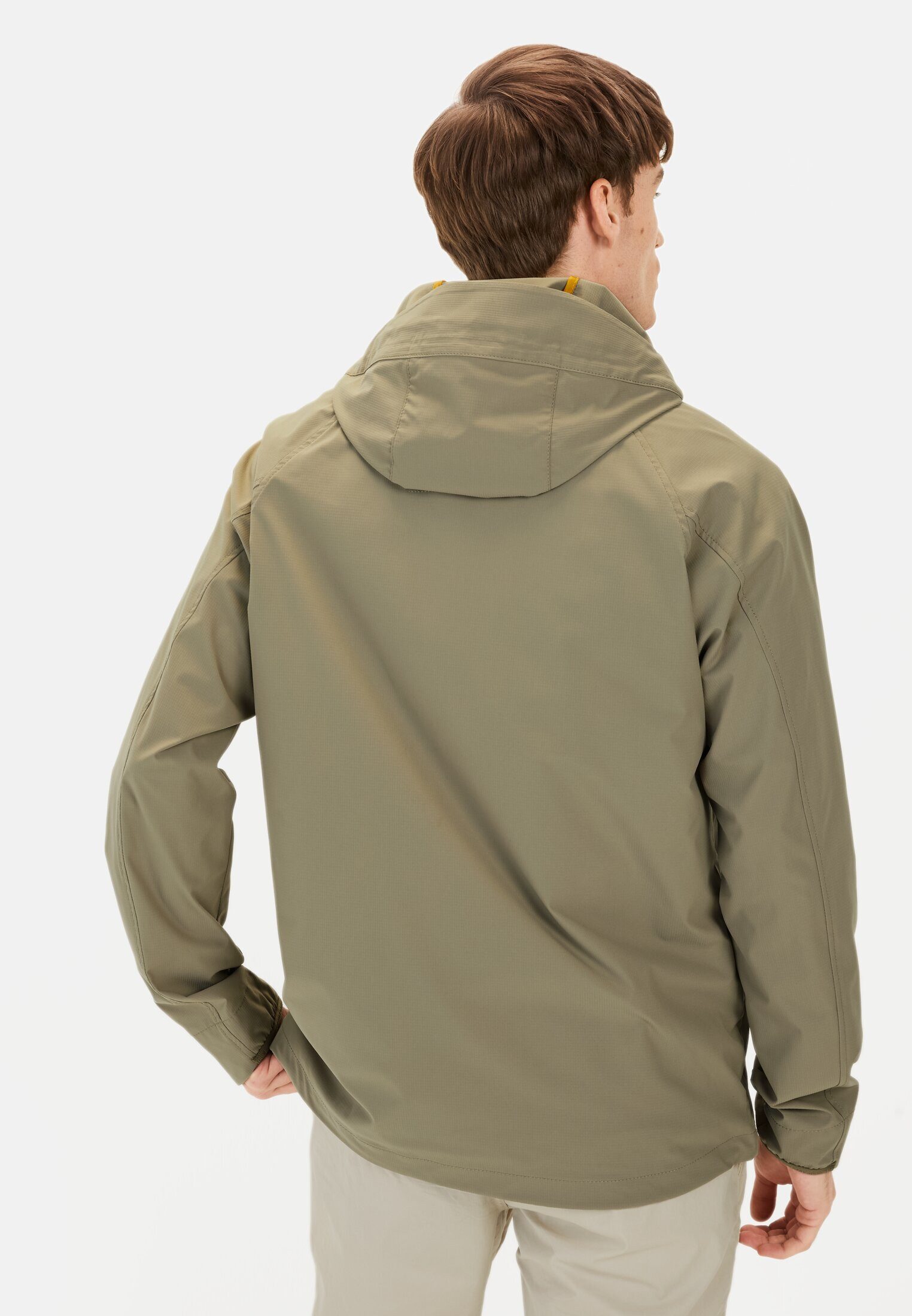 camel active Outdoorjacke aus recyceltem Polyester Langarm Kapuze günstig online kaufen