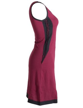 Vishes Sommerkleid Ärmelloses Kleid mit geflochtenen Einsätzen Tunika, Hippie, Ethno, Goa, Boho Style