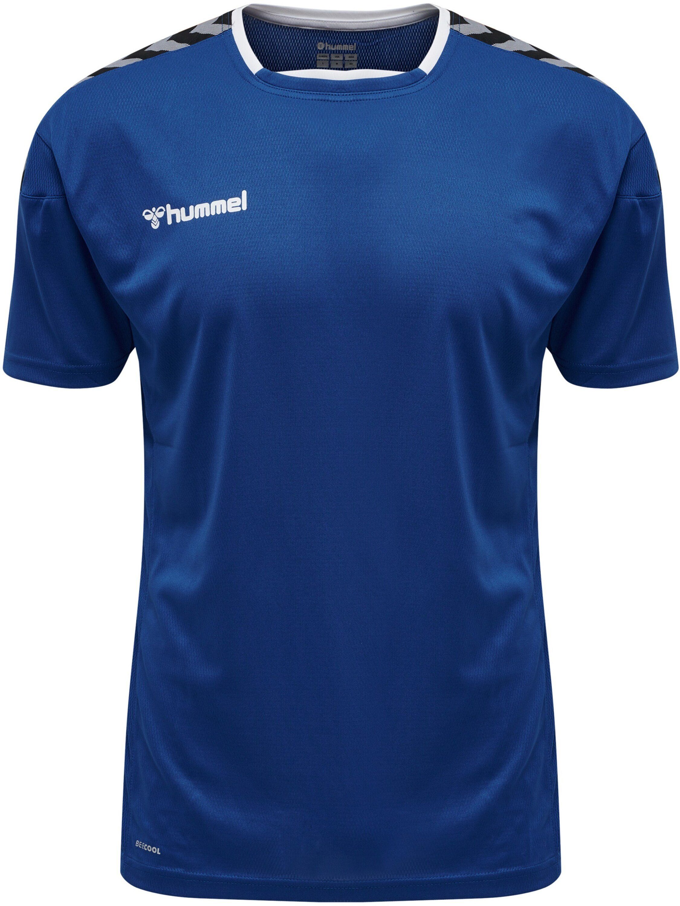 (1-tlg) blauweiss T-Shirt hummel