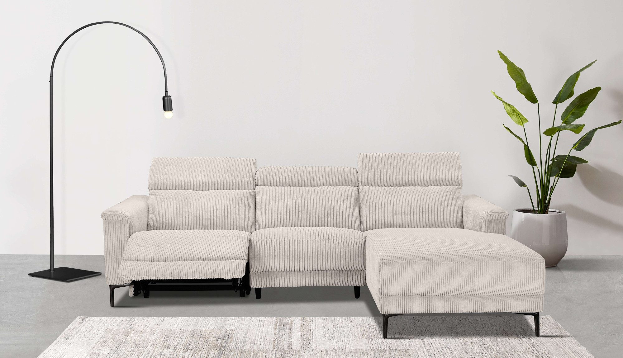 Home affaire Ecksofa Lund in Cord, günstig online kaufen