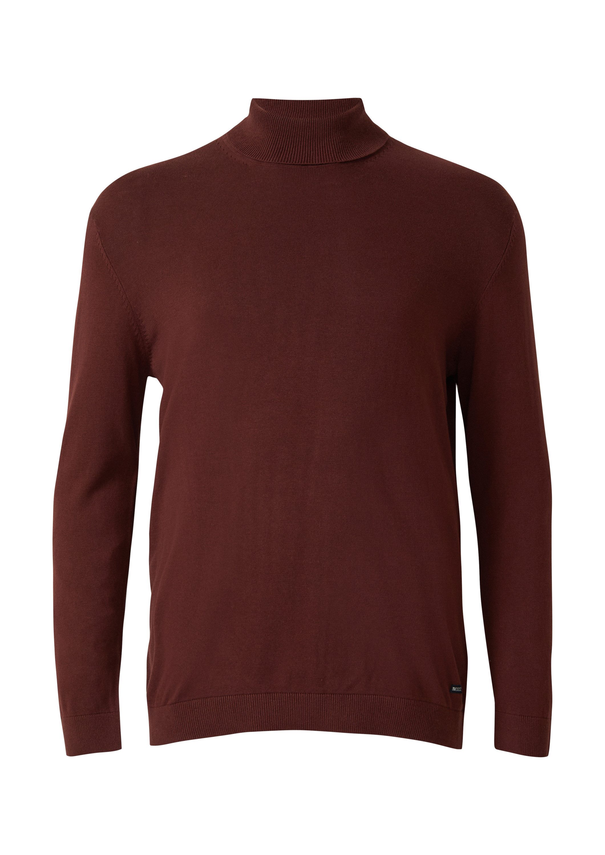 s.Oliver Longpullover Strickpullover Rollkragenpullover aus reiner günstig online kaufen