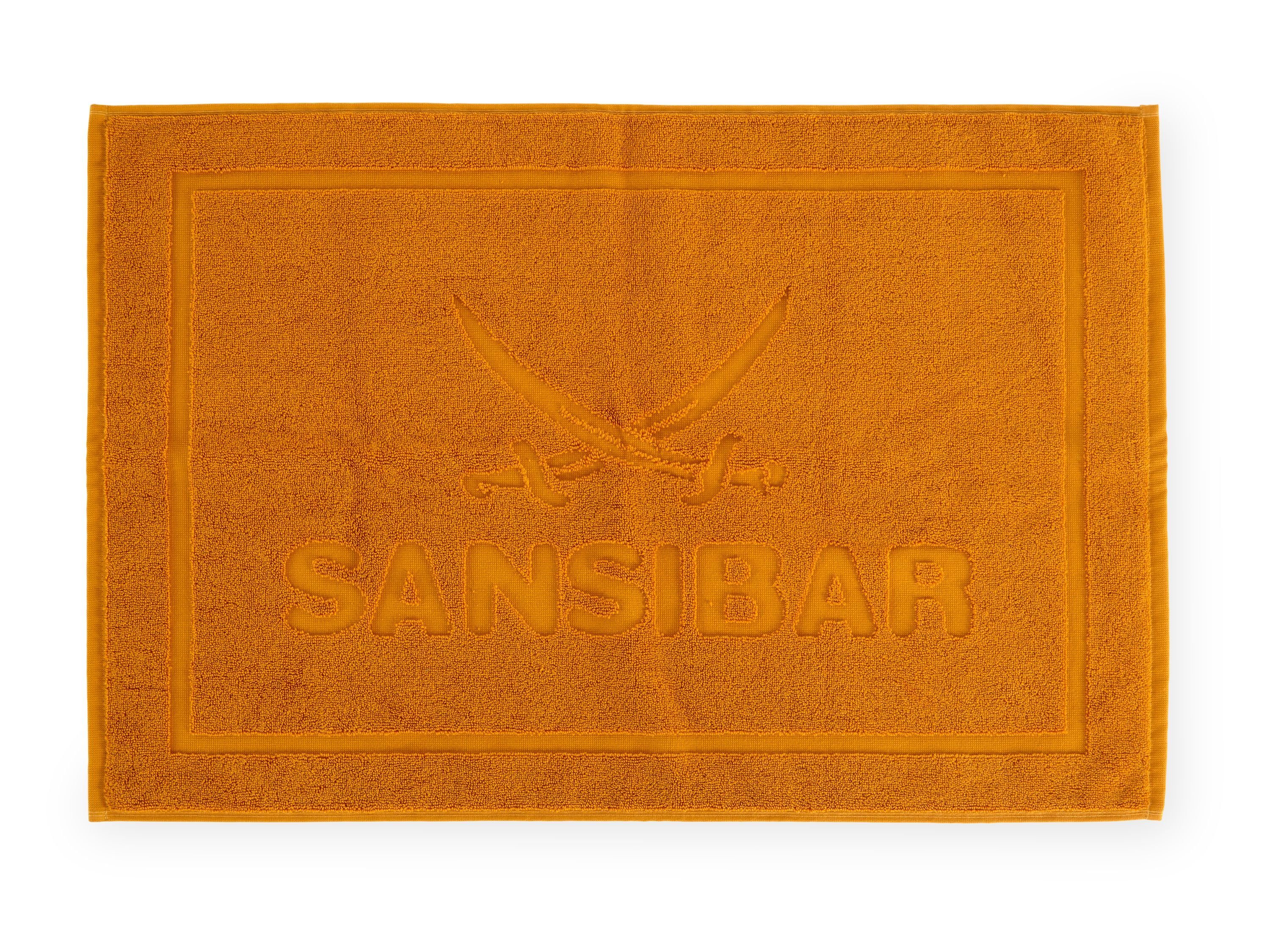 Sansibar Sylt Bademantel Badematte SANSIBAR COAST BHT 70x5x50 cm gelb Badteppich Badvorleger