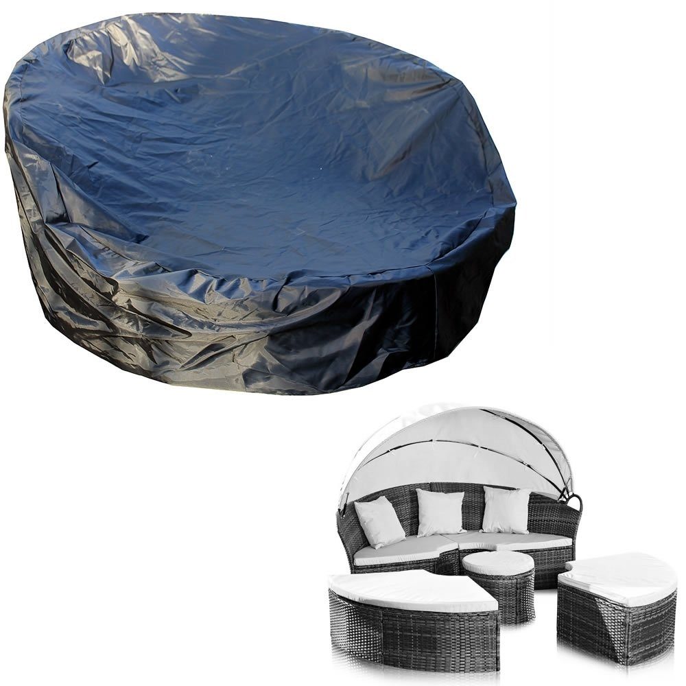 Feel2Home Gartenmöbel-Schutzhülle Schutzhülle 182x76 Schwarz Gartenmöbel günstig online kaufen