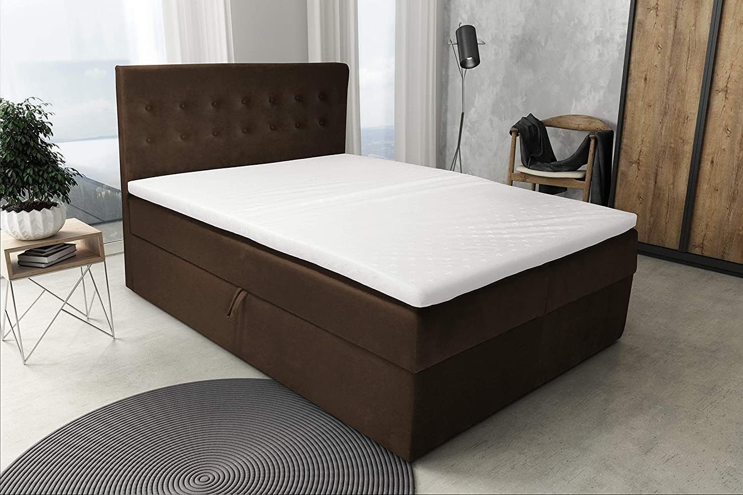 Best for Home Boxspringbett S Deluxe mit Bettkasten Bonellfederkern inkl. 4 günstig online kaufen