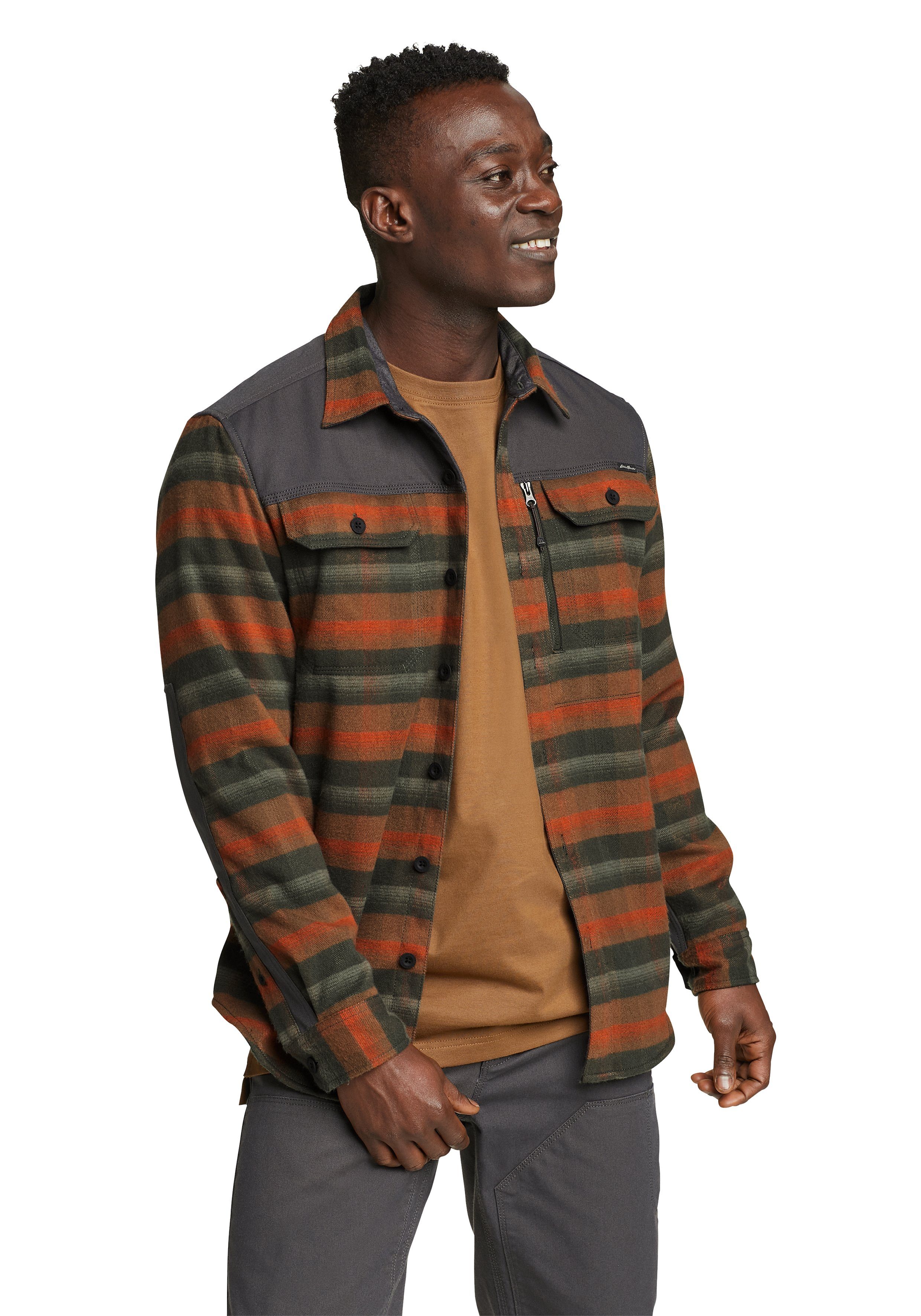 Eddie Bauer Streifenhemd Chopper Sledge Flannelhemd