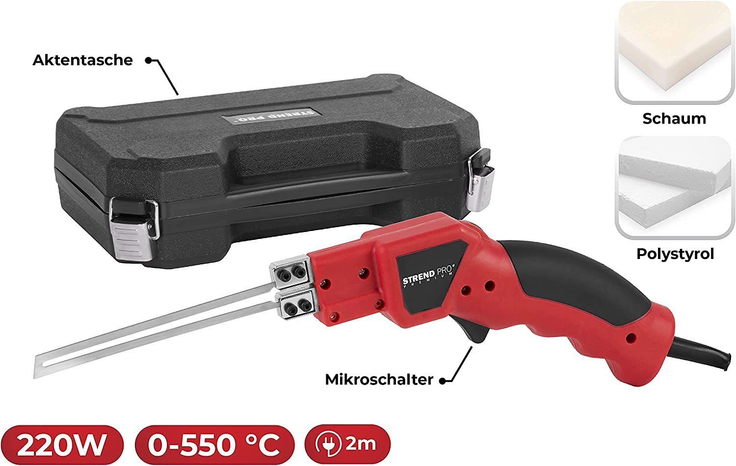 PROREGAL® Lamellenschneider Styroporschneider Heißdrahtschneider 150 Watt, günstig online kaufen