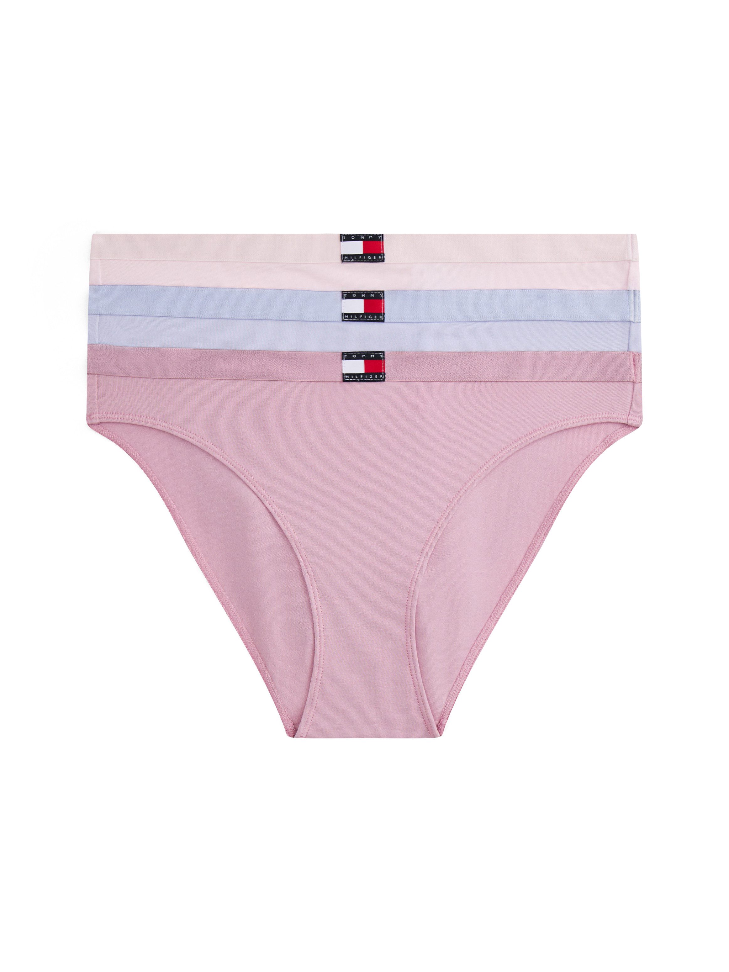 Tommy Hilfiger Underwear Slip 3 PACK BIKINI (EXT.SIZES) (3-St) Logo am Bund günstig online kaufen